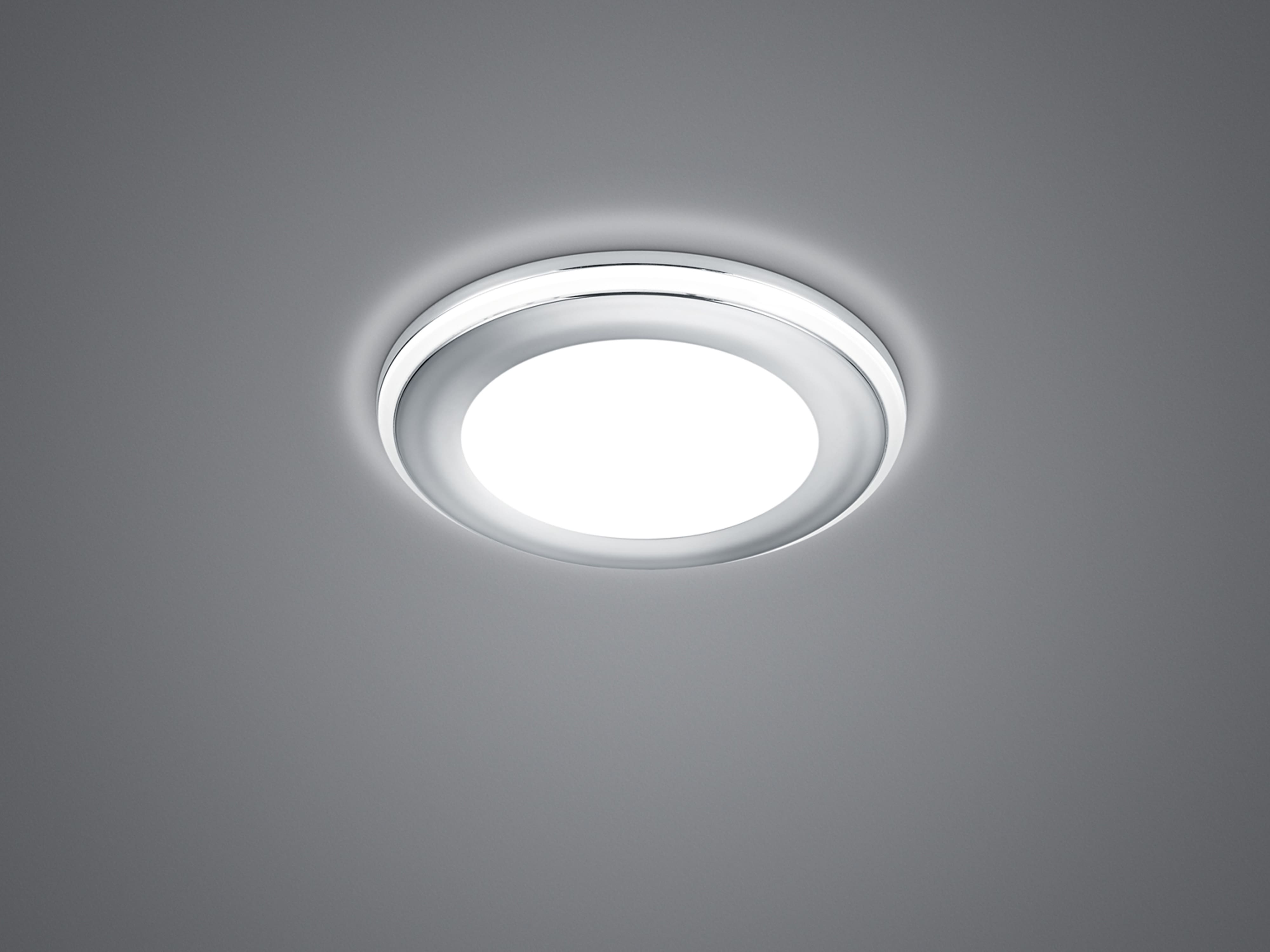 TRIO LED-Einbauleuchte Aura 652310106 chrom, 5 W, 450 lm, 3000 K