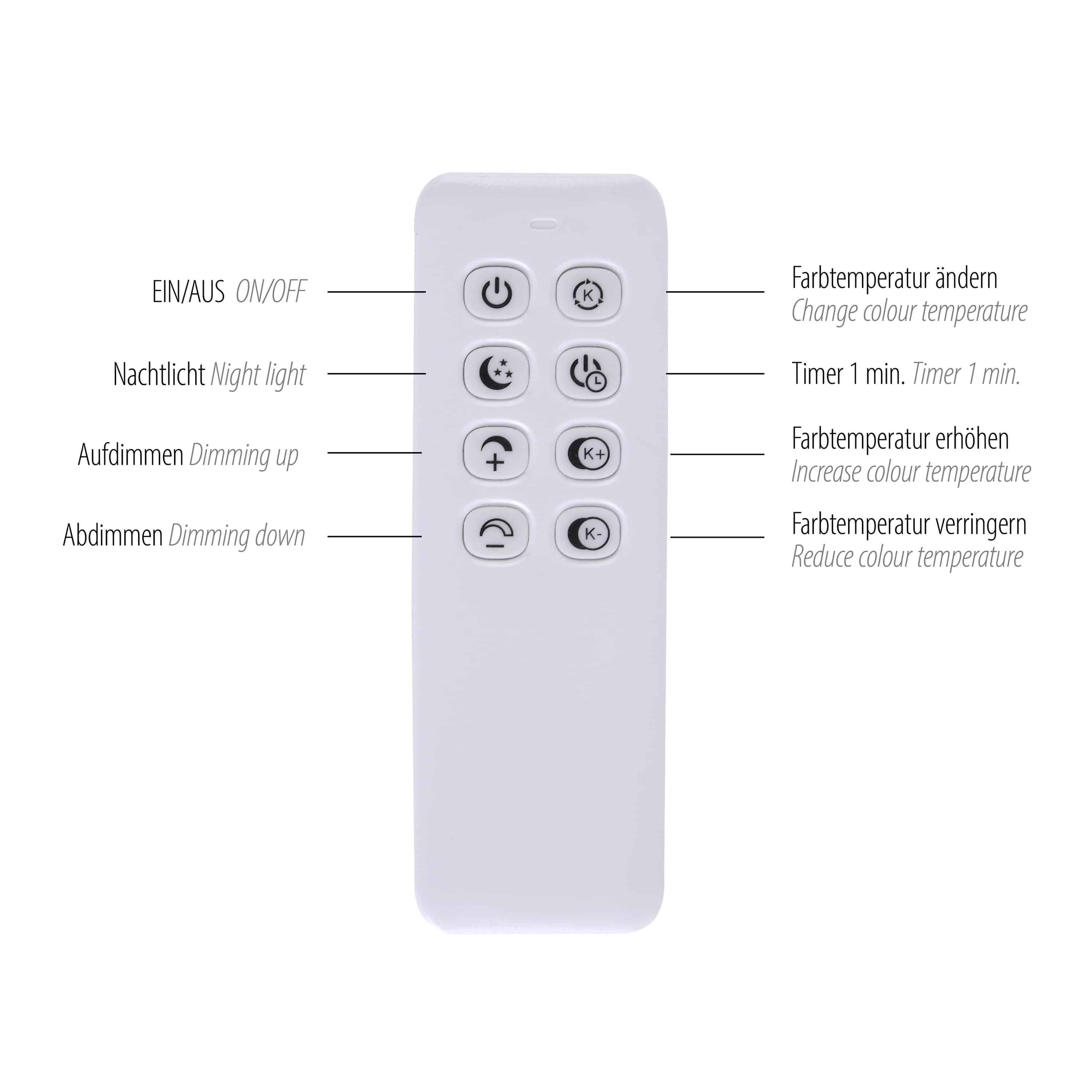 PAUL NEUHAUS LED-Deckenleuchte 8329-79 Silber-Holzdekor, 50 W, 6000 lm, CCT