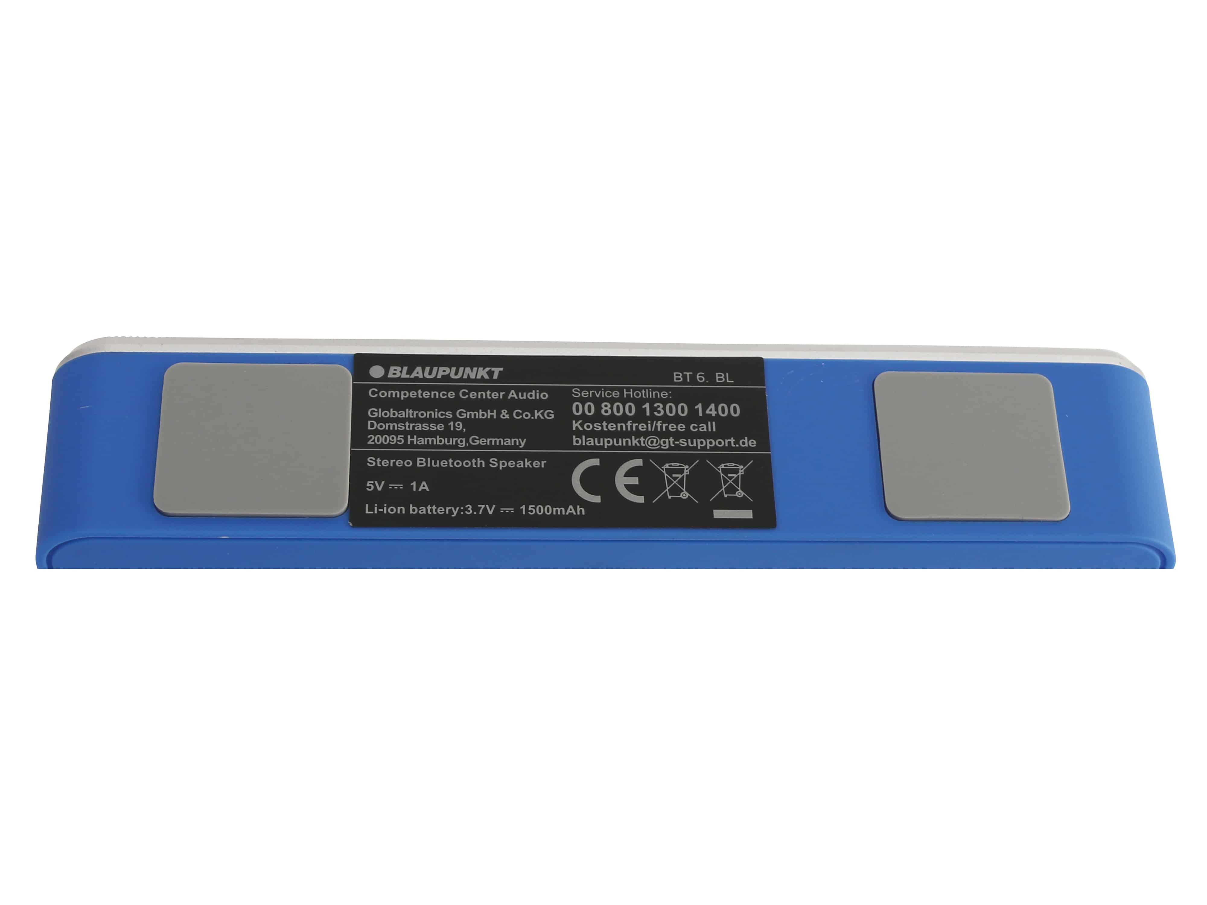 BLAUPUNKT Bluetooth-Lautsprecher BT 6, blau