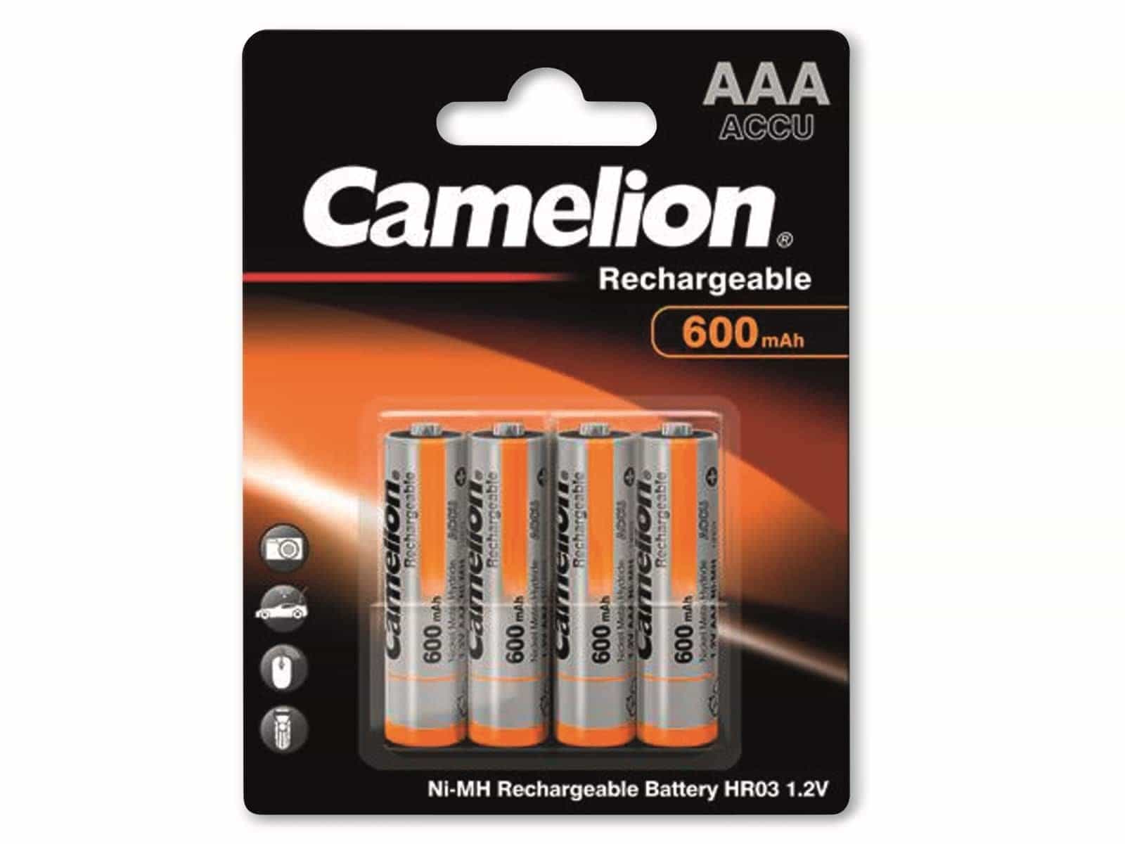 CAMELION NiMH-Micro-Akku 600 mAh, 4 Stück