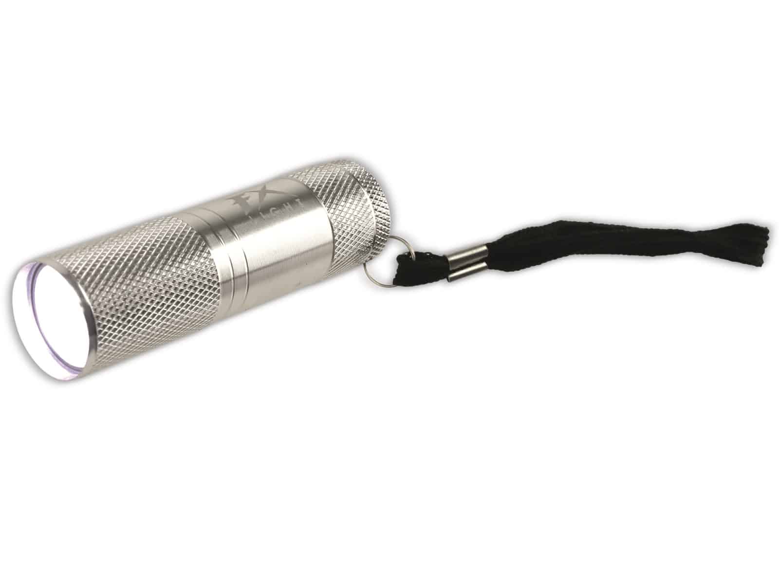 LED-Taschenlampe, Alu, 8 cm, silber