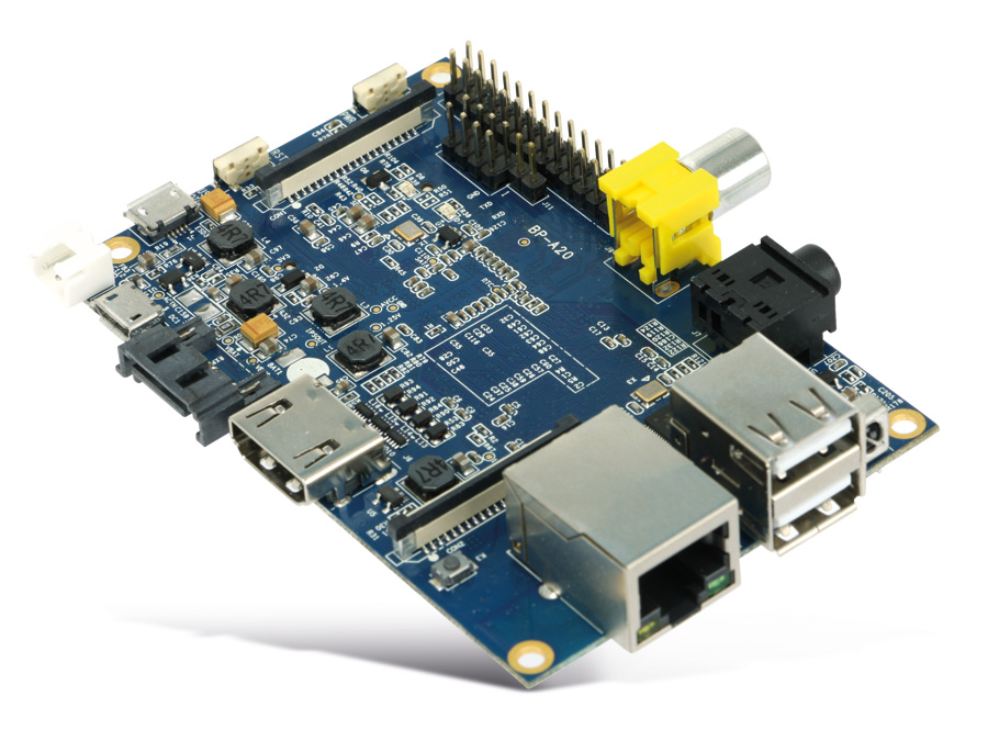 Banana Pi, Dual-Core, 1 GB DDR3, SATA, G-LAN