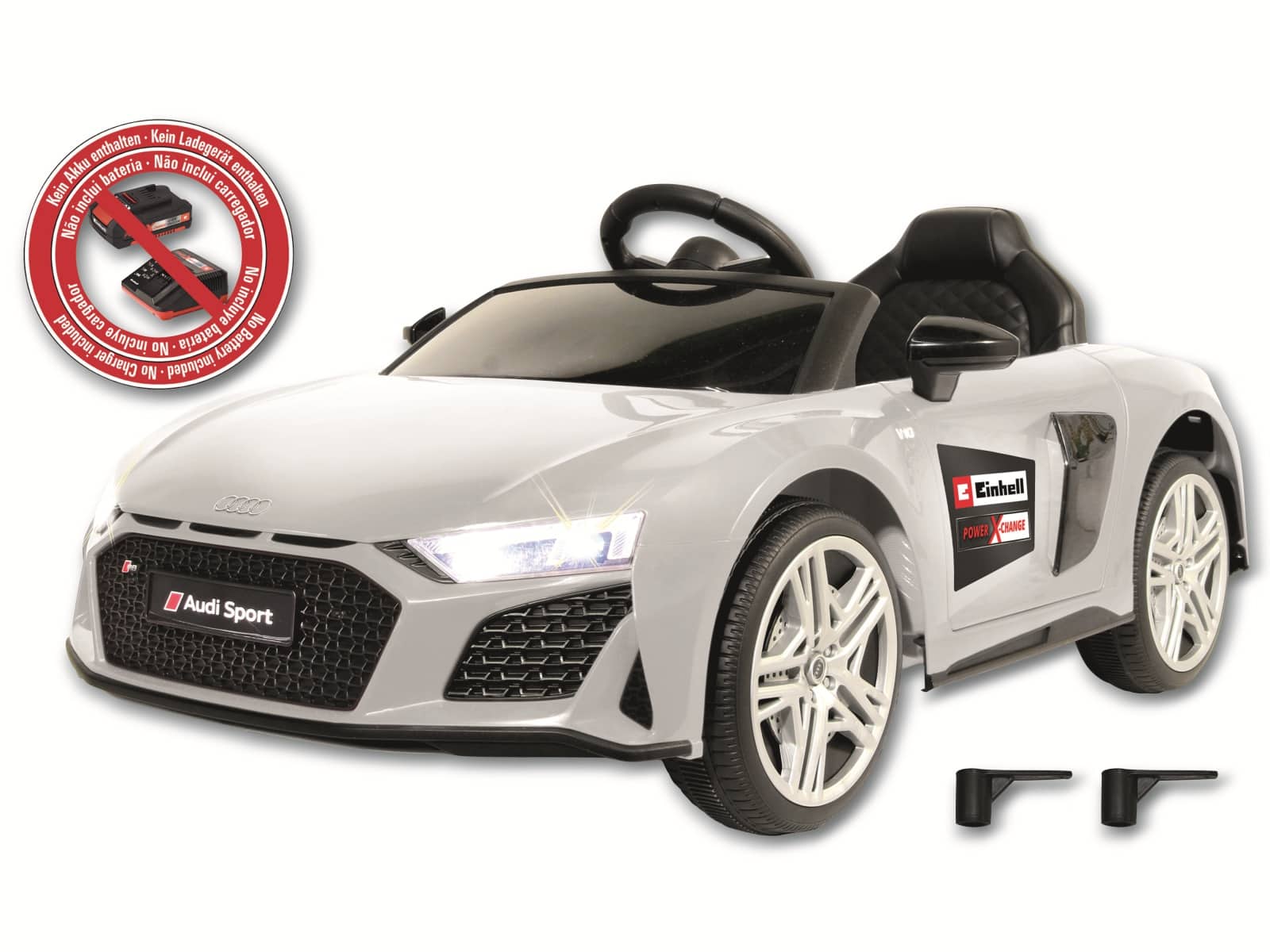 Kinder-Elektrofahrzeug Jamara Ride-on Audi R8 Spyder weiß, 18V Einhell Akku