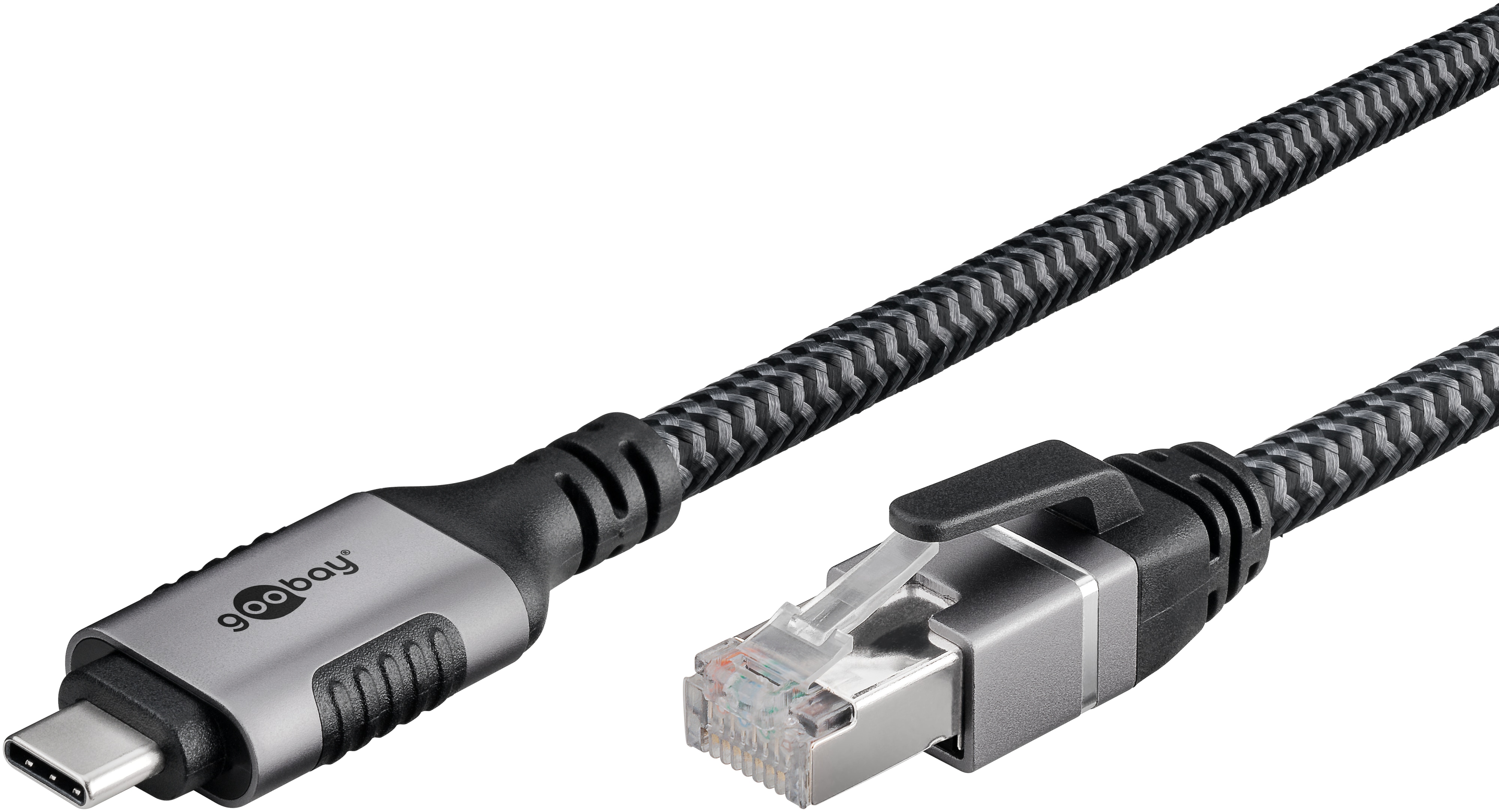 GOOBAY Ethernet-Kabel CAT6 USB-AC 3.1 auf RJ45 1,5m