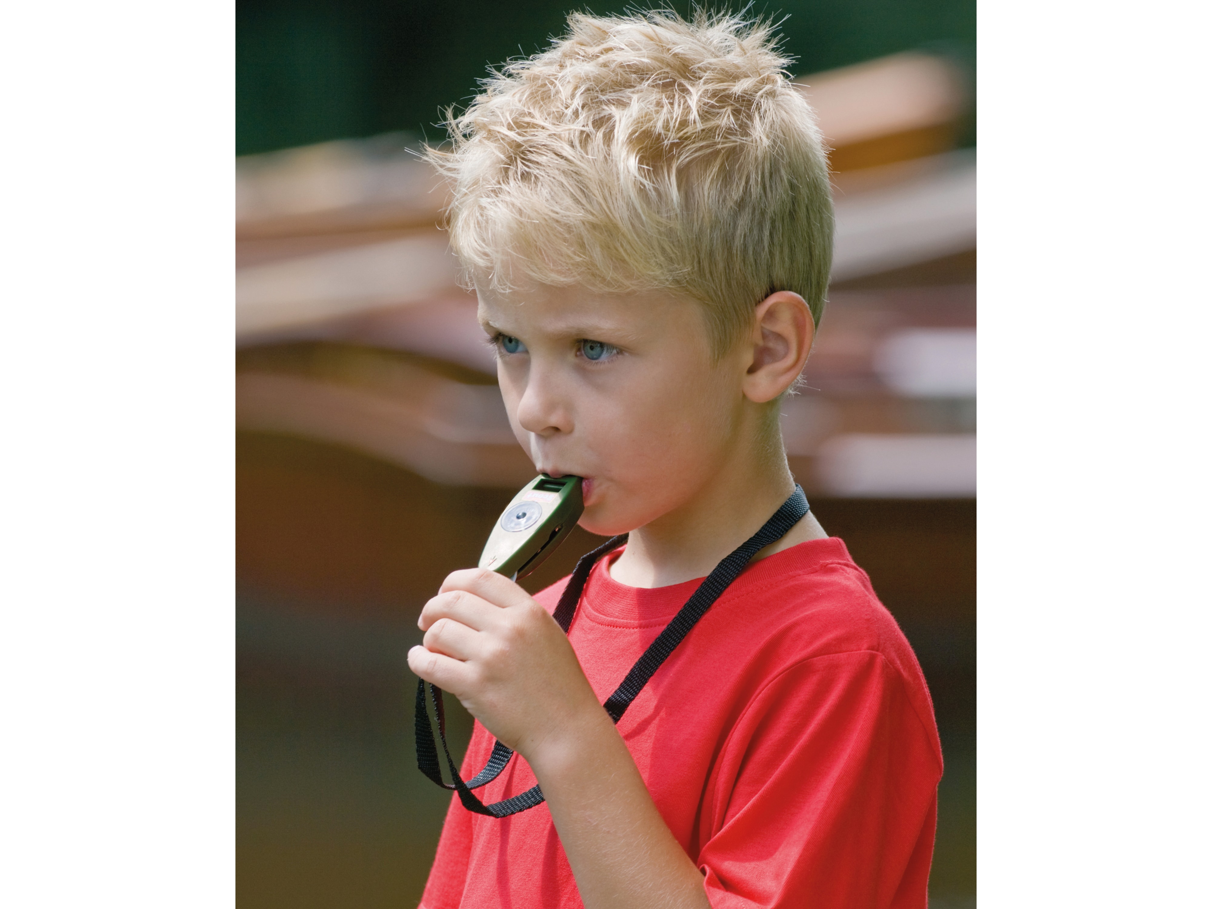 SCOUT Signalpfeife 85 mm, für Kinder, mit ausklappbarer Lupe