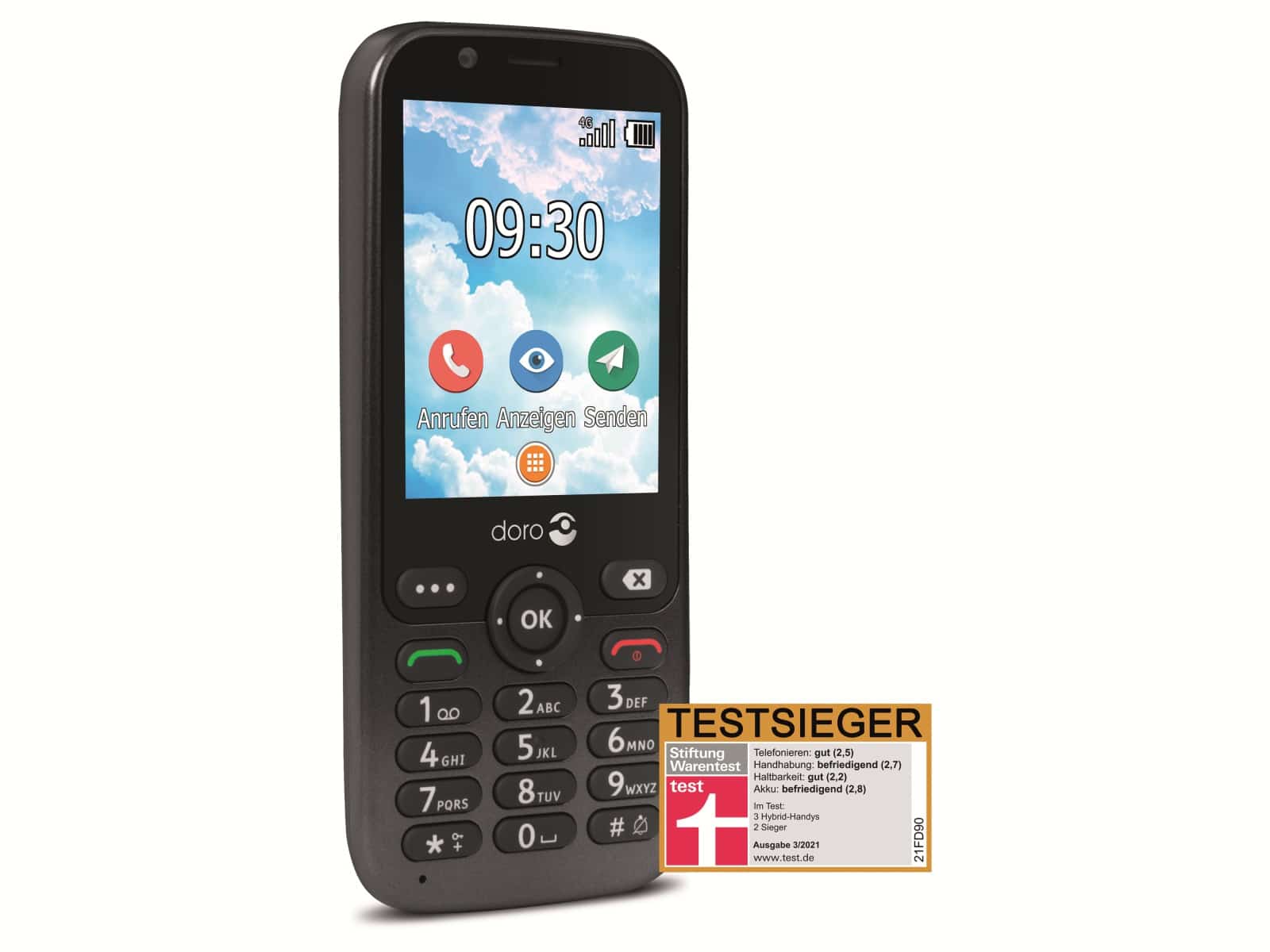 Doro Handy 7010, schwarz