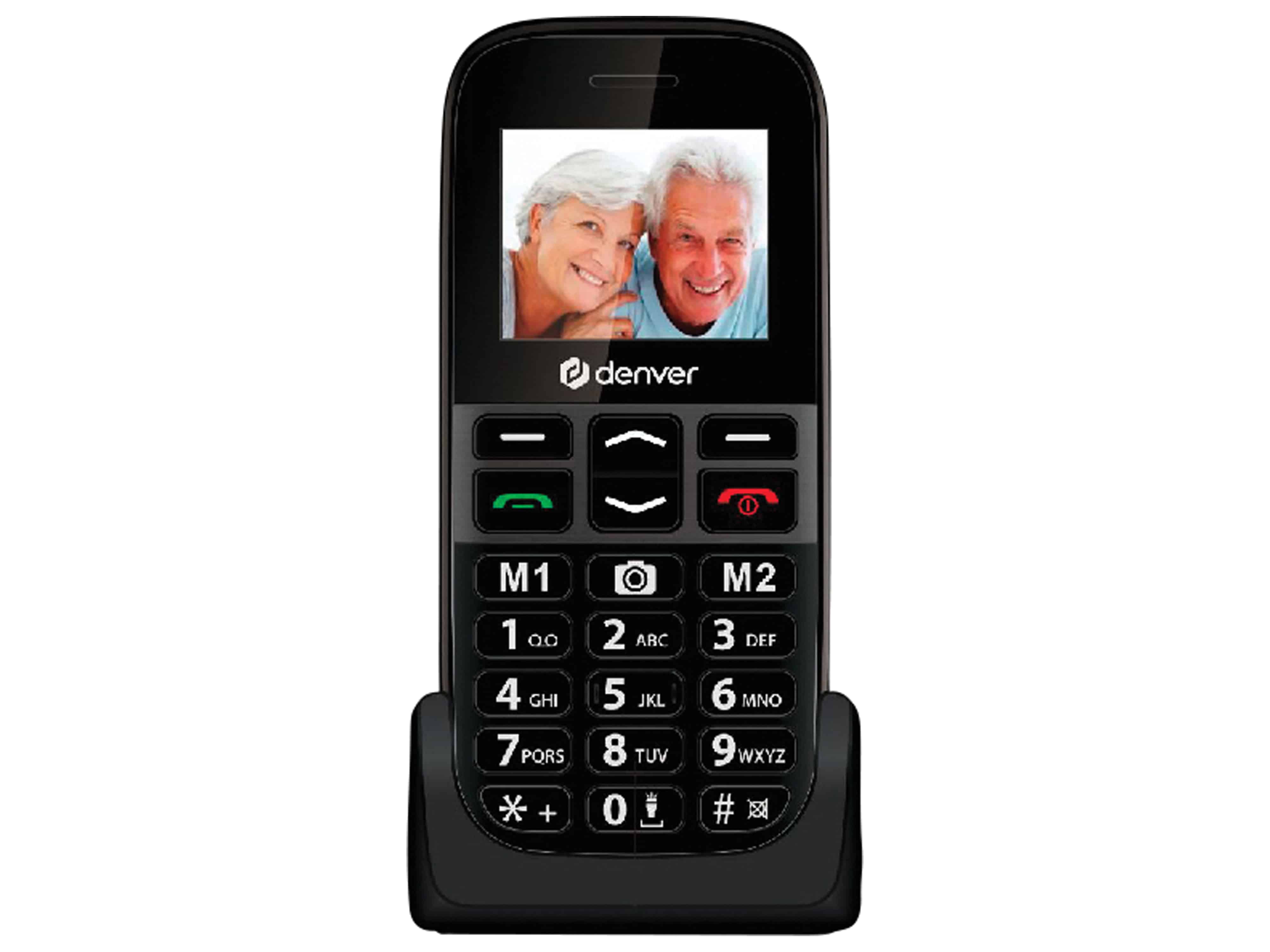 DENVER Handy BAS-18500EB, Dual SIM, schwarz