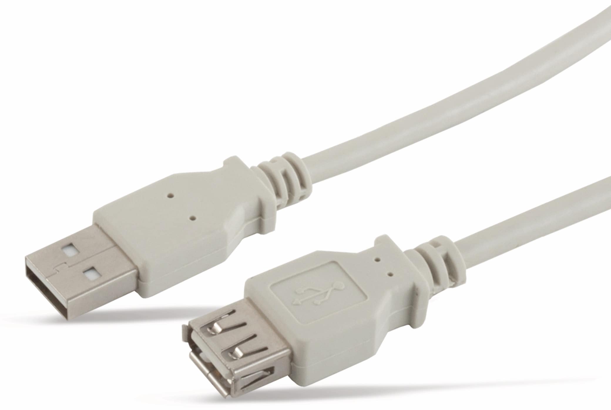 S-IMPULS USB2.0-Verlängerungskabel, A/A, 0,3 m, weiß