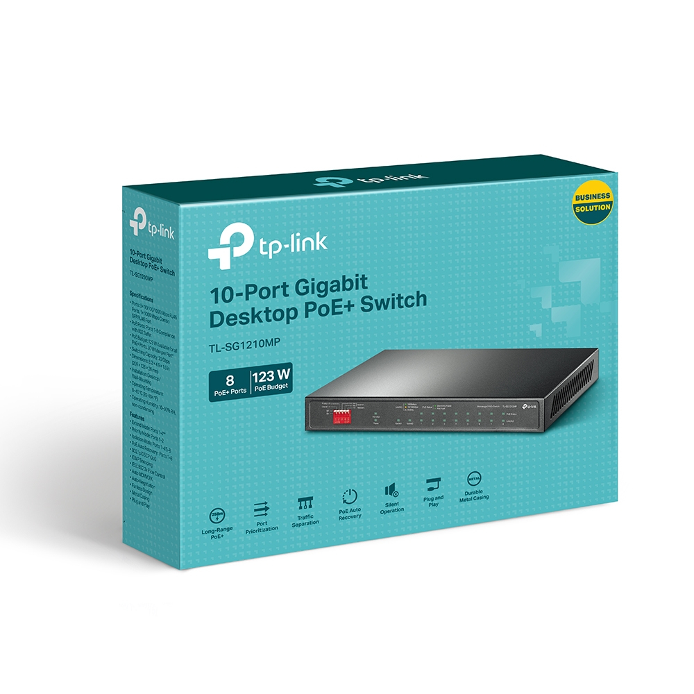 TP-LINK Desktop-Switch TL-SG1210MP