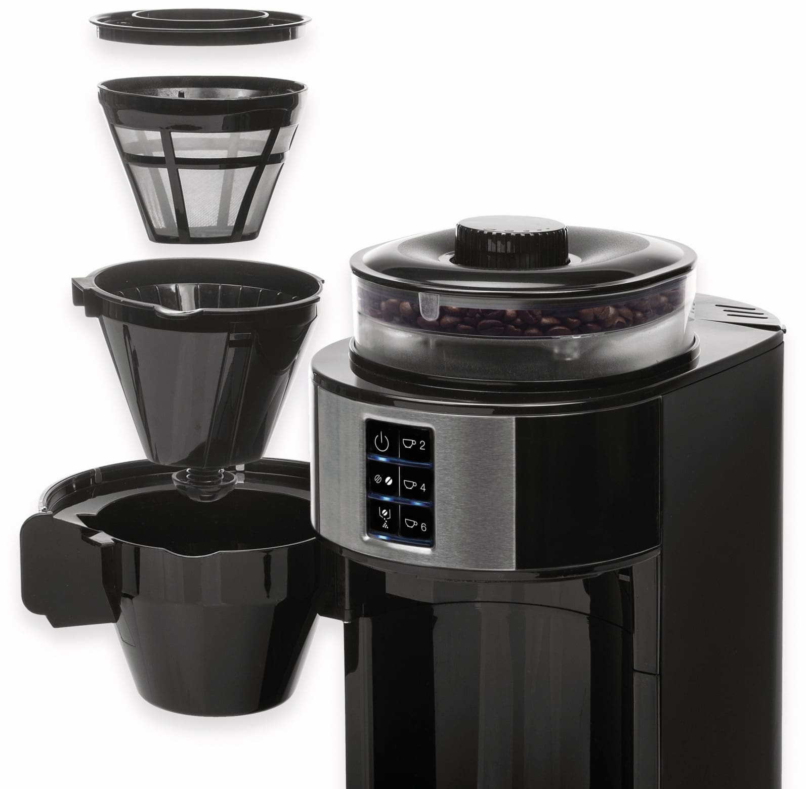 PRINCESS Kaffeemaschine Compact Deluxe, 600 W,