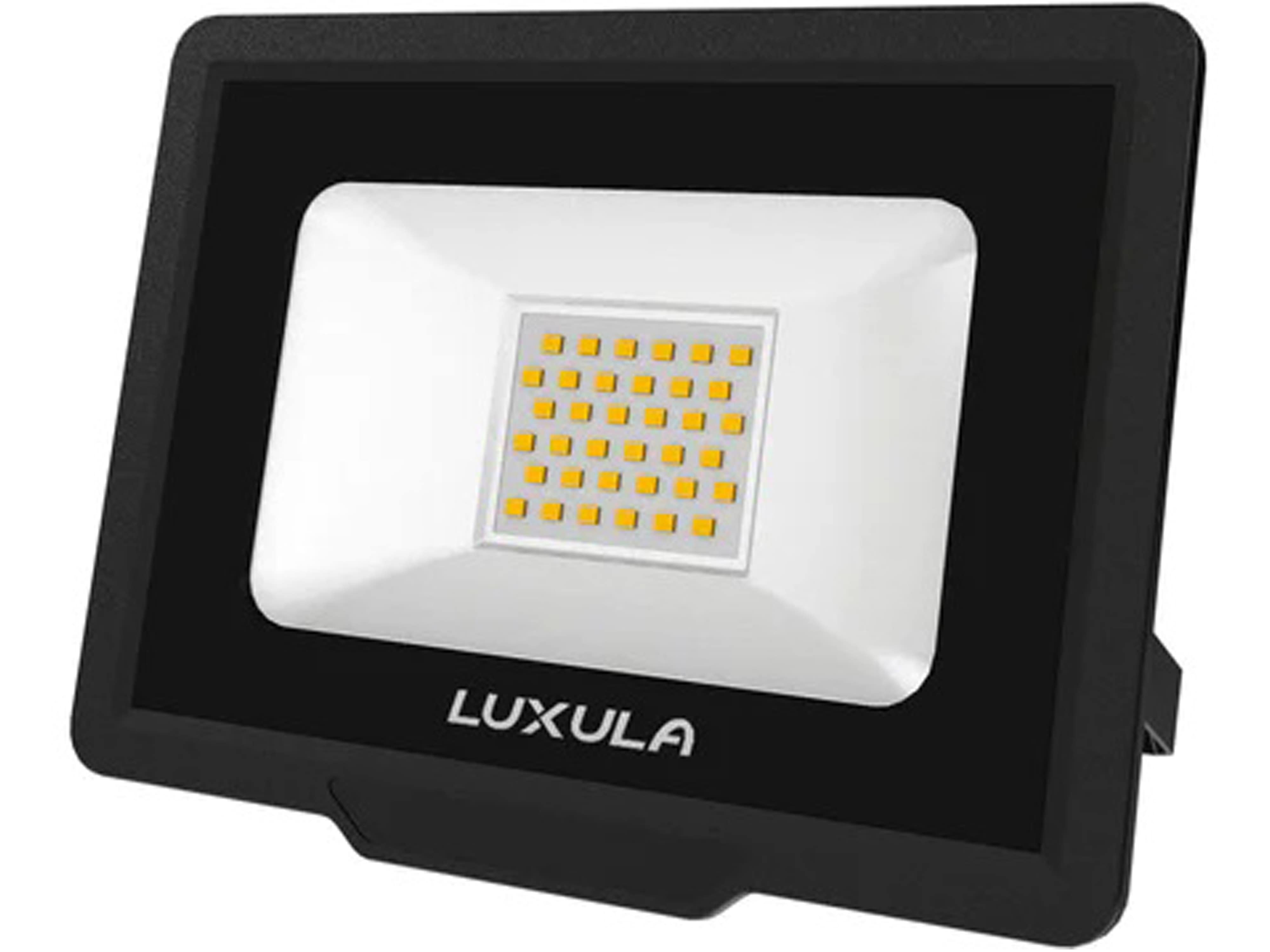 LUXULA LED-Fluter, EEK: F, 30W, 3000lm, 3000K, schwarz