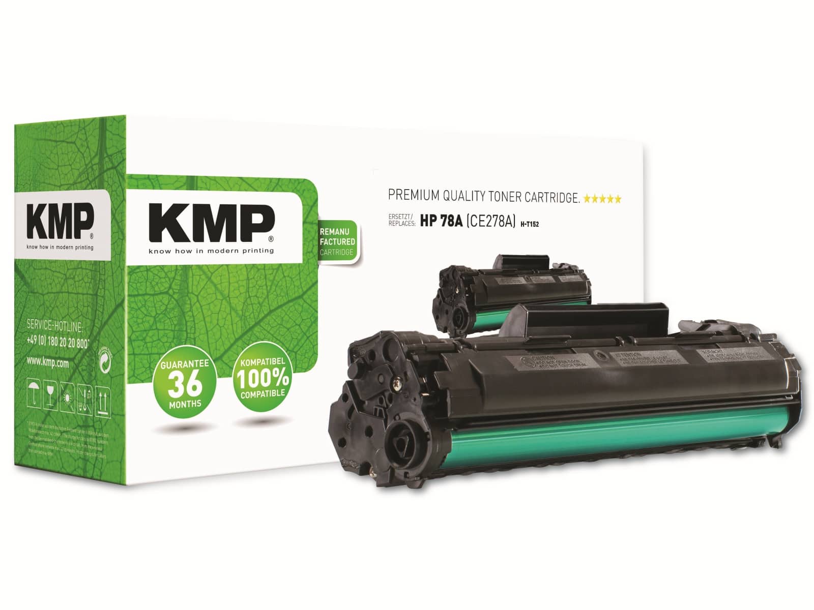KMP Toner kompatibel für HP 78A (CE278A), schwarz