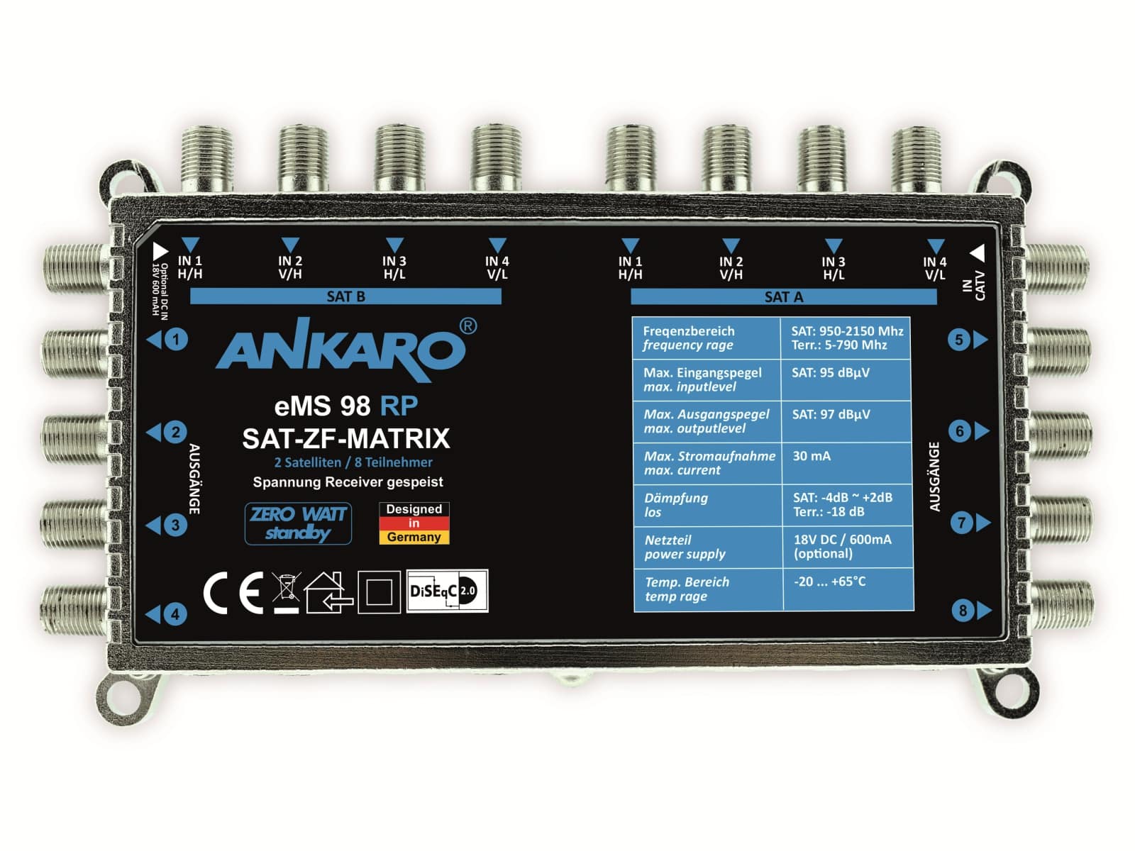 ANKARO SAT-Multischalter eMS 98 RP