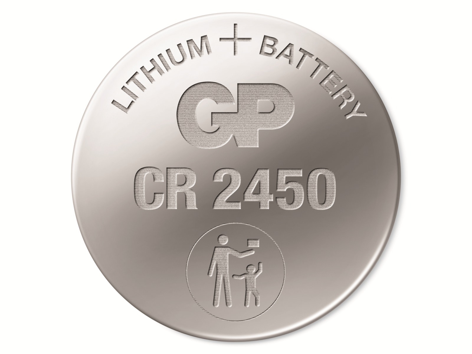 GP Lithium-Knopfzelle CR2450, 3V, 5 Stück