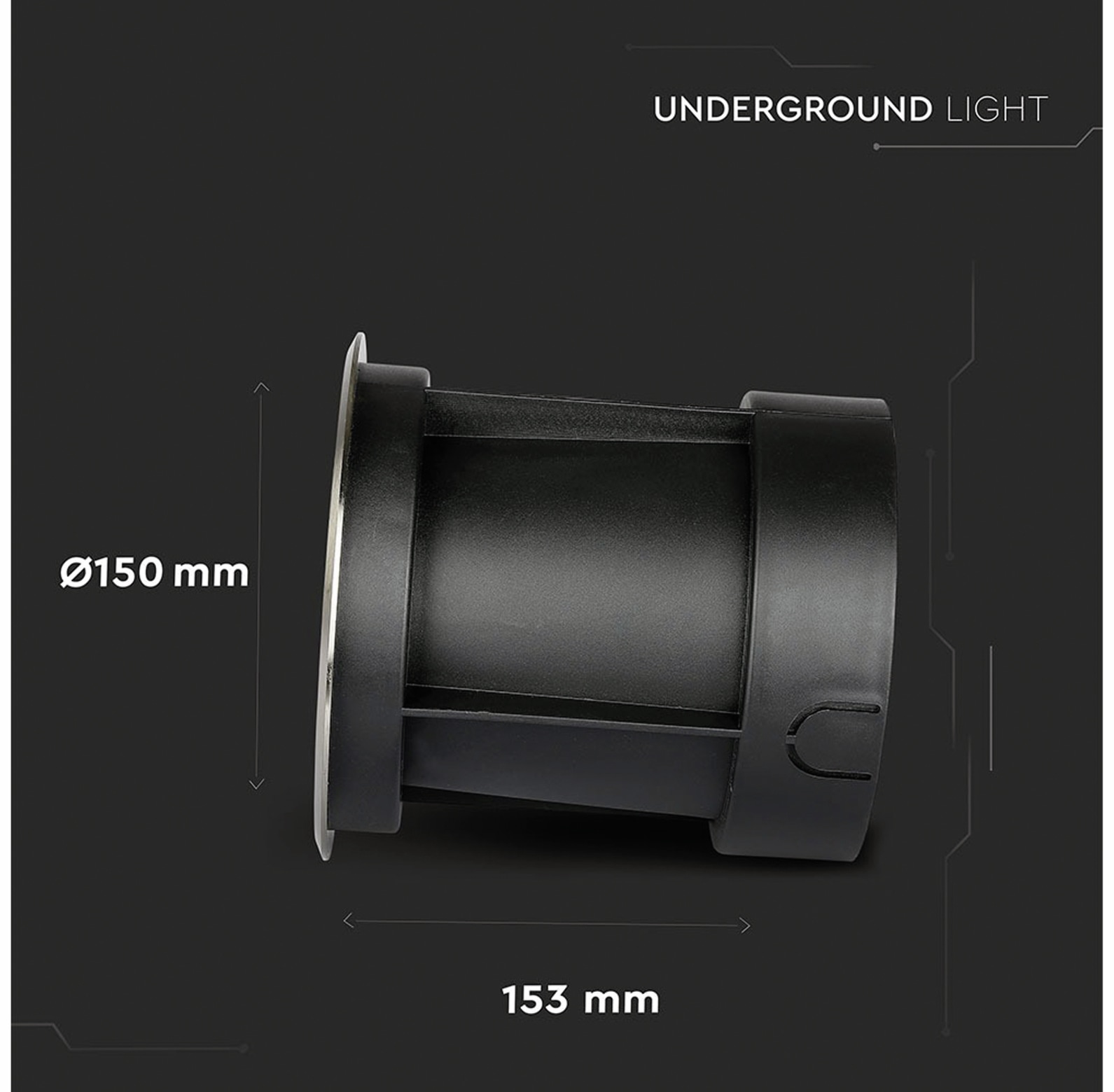 V-TAC LED Bodeneinbauleuchte VT-7681, EEK: G, 12W, 750lm, 4000k, IP67