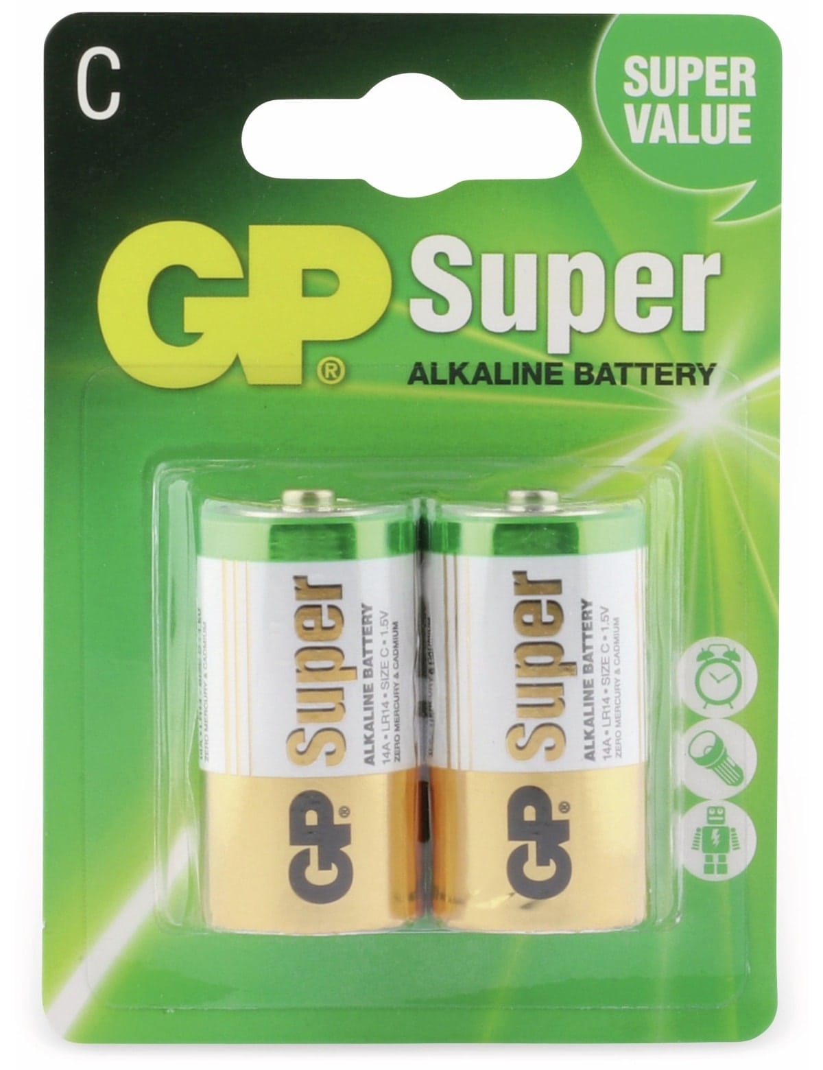 GP Baby-Batterie-Set SUPER Alkaline 2 Stück