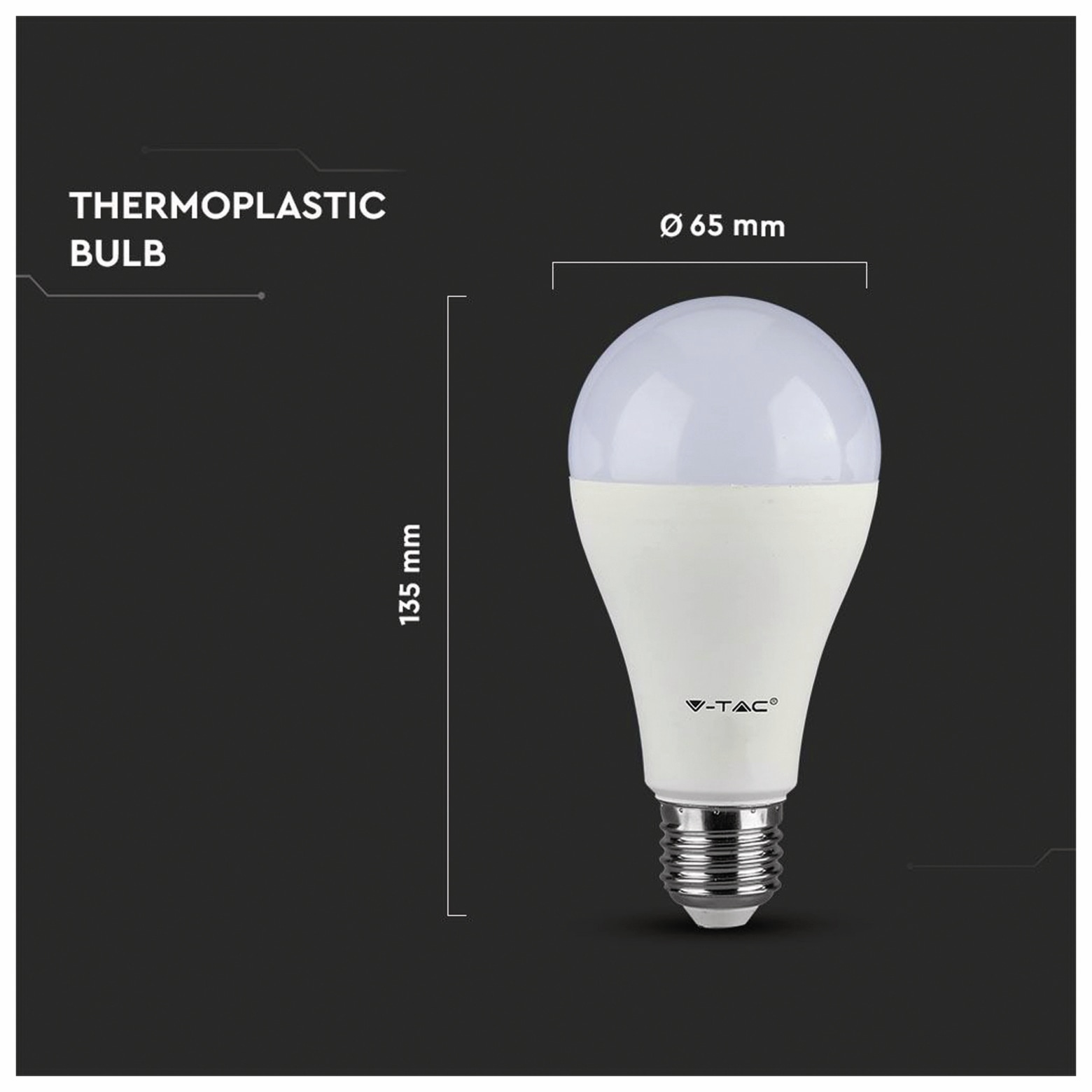 V-TAC LED-Lampe VT 217 (162), E27, EEK: F, 17 W, 1521 lm, 3000 K