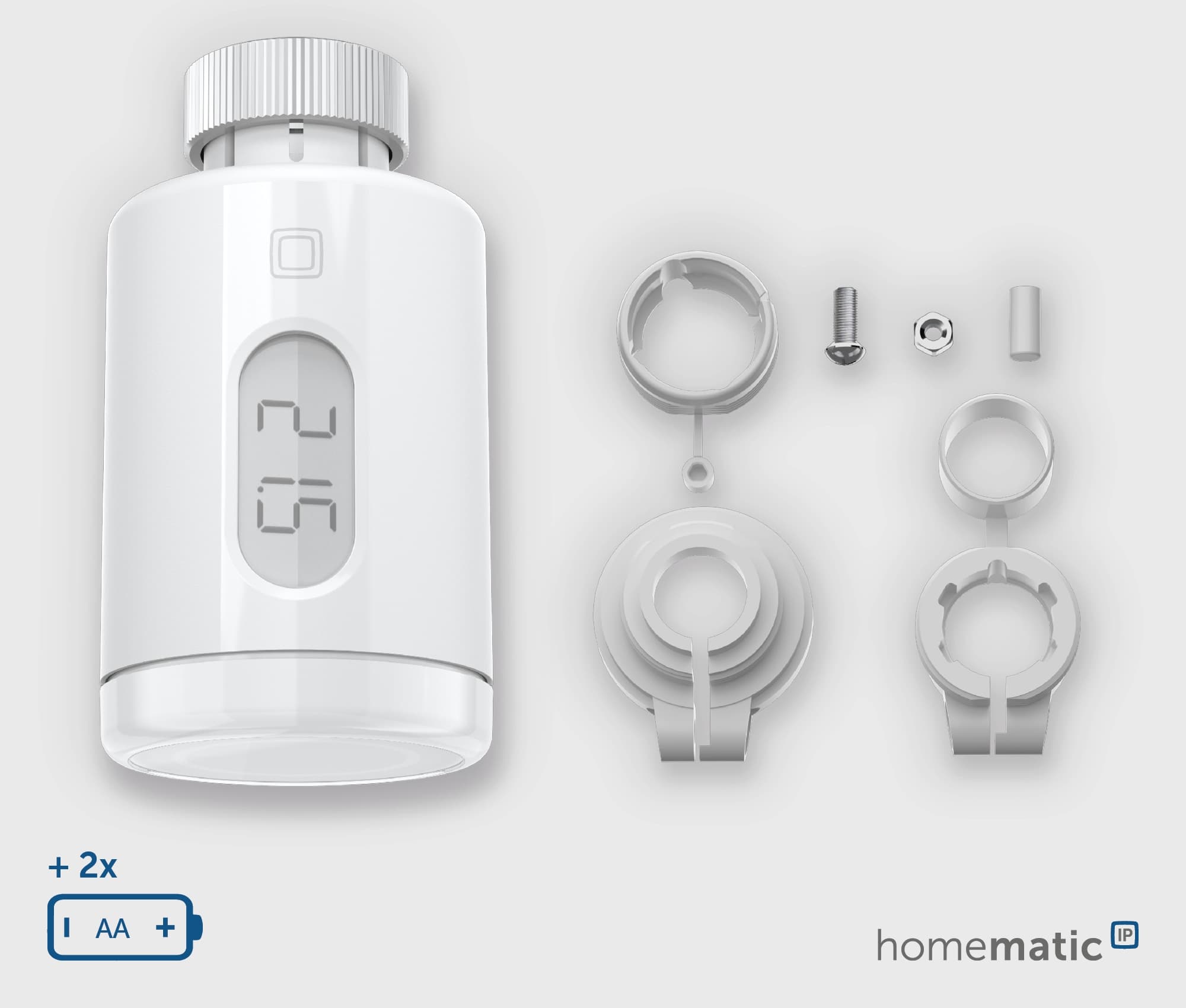 HOMEMATIC IP 161046A0, Heizkörper-Thermostat pure