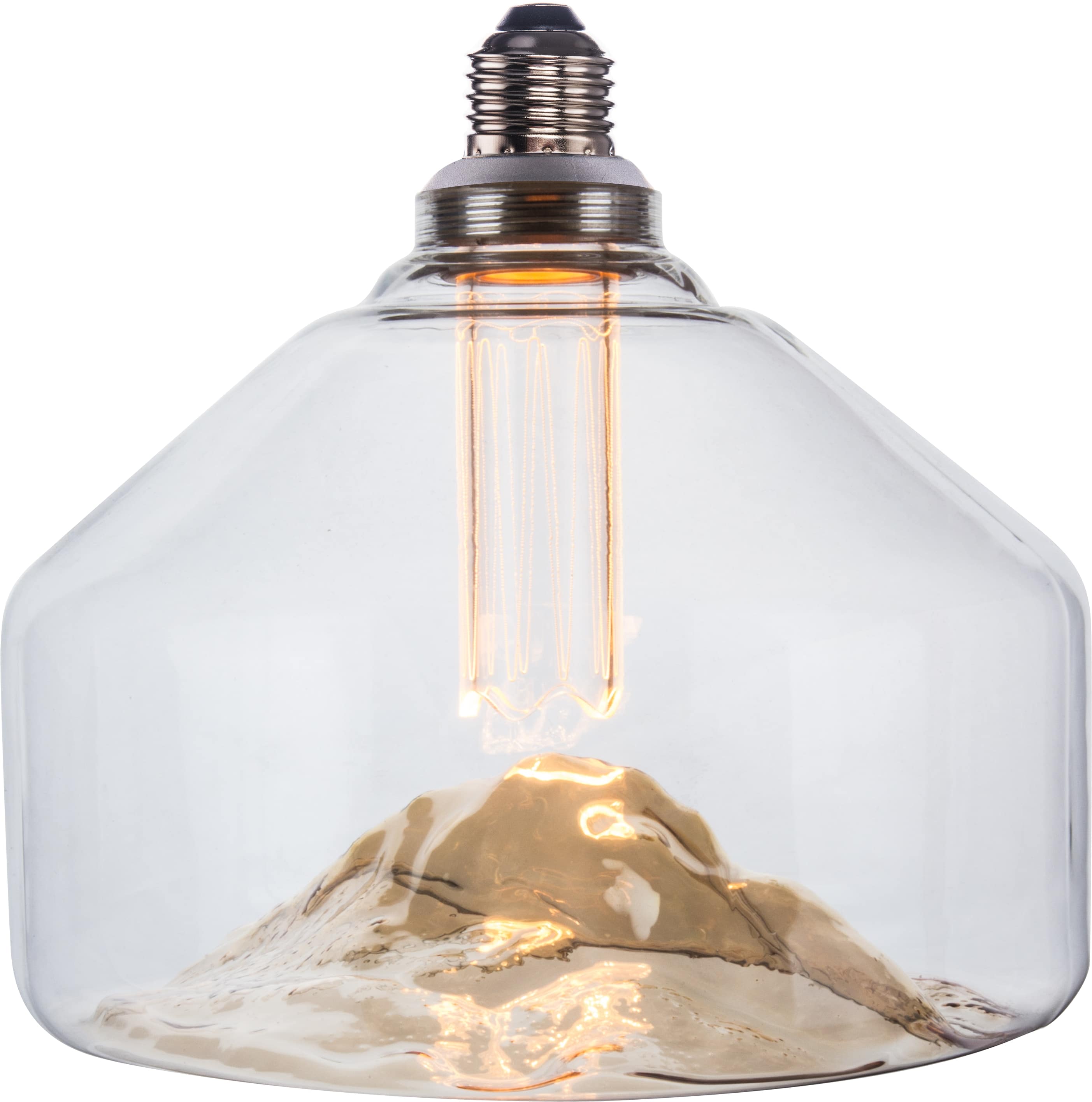 ENOVALITE LED-Filament-Lampe Mountian eckig, E27, 3,5W, 120lm, 1800K