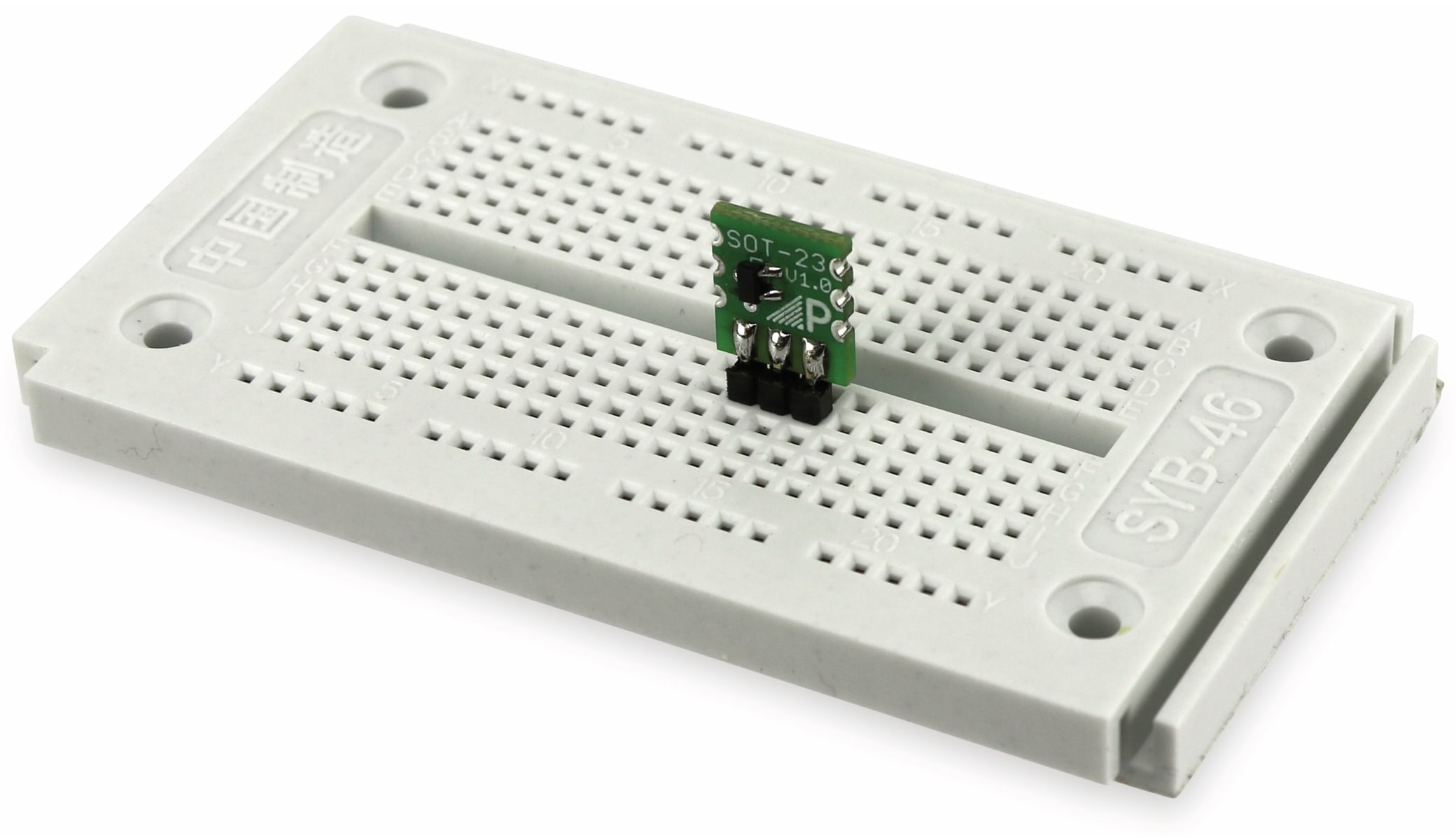 Adapterplatine SOT23, 4-fach, RM2,54