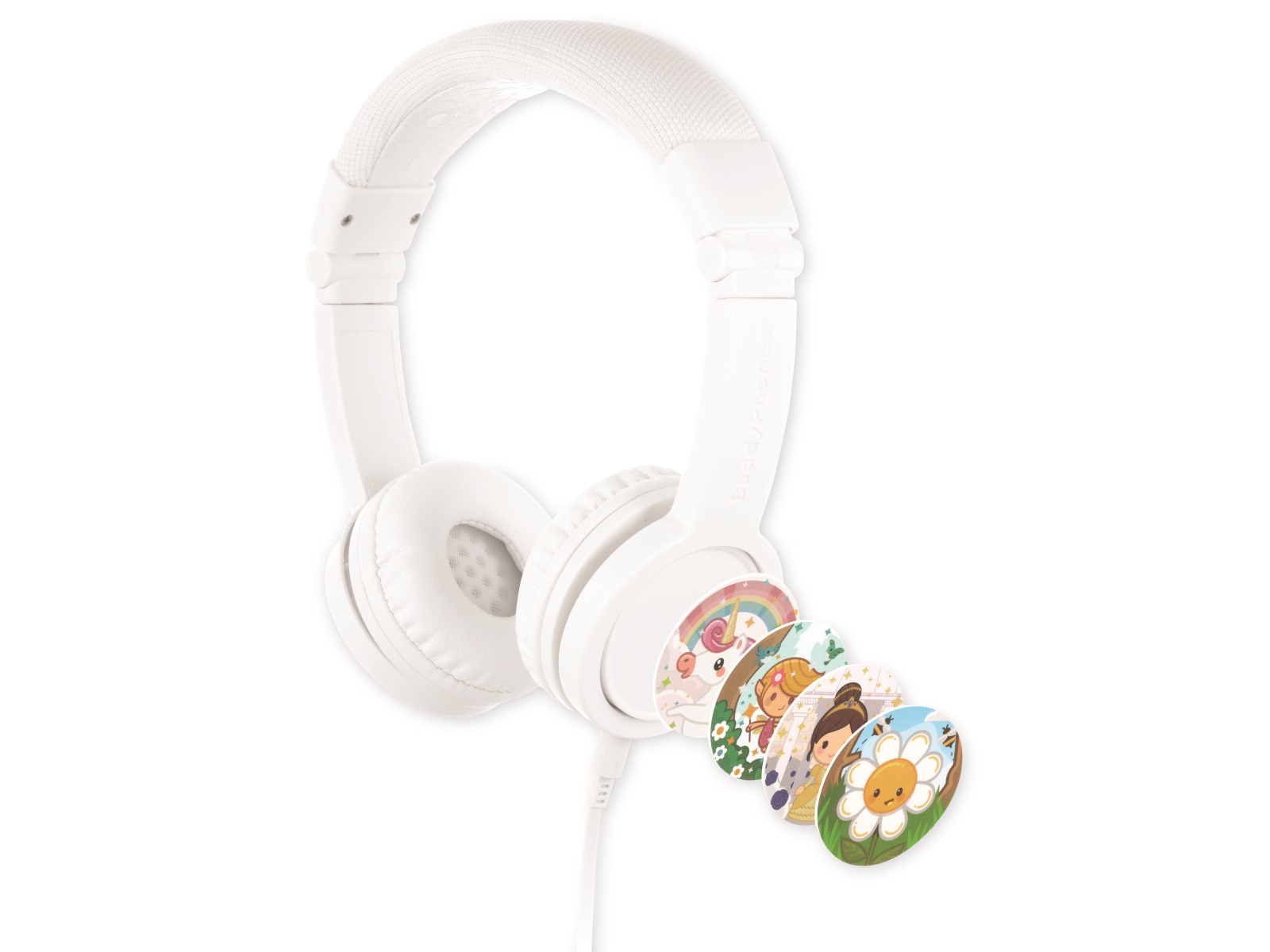 ONANOFF On-Ear Kopfhörer BuddyPhones Explore+, für Kinder, weiß