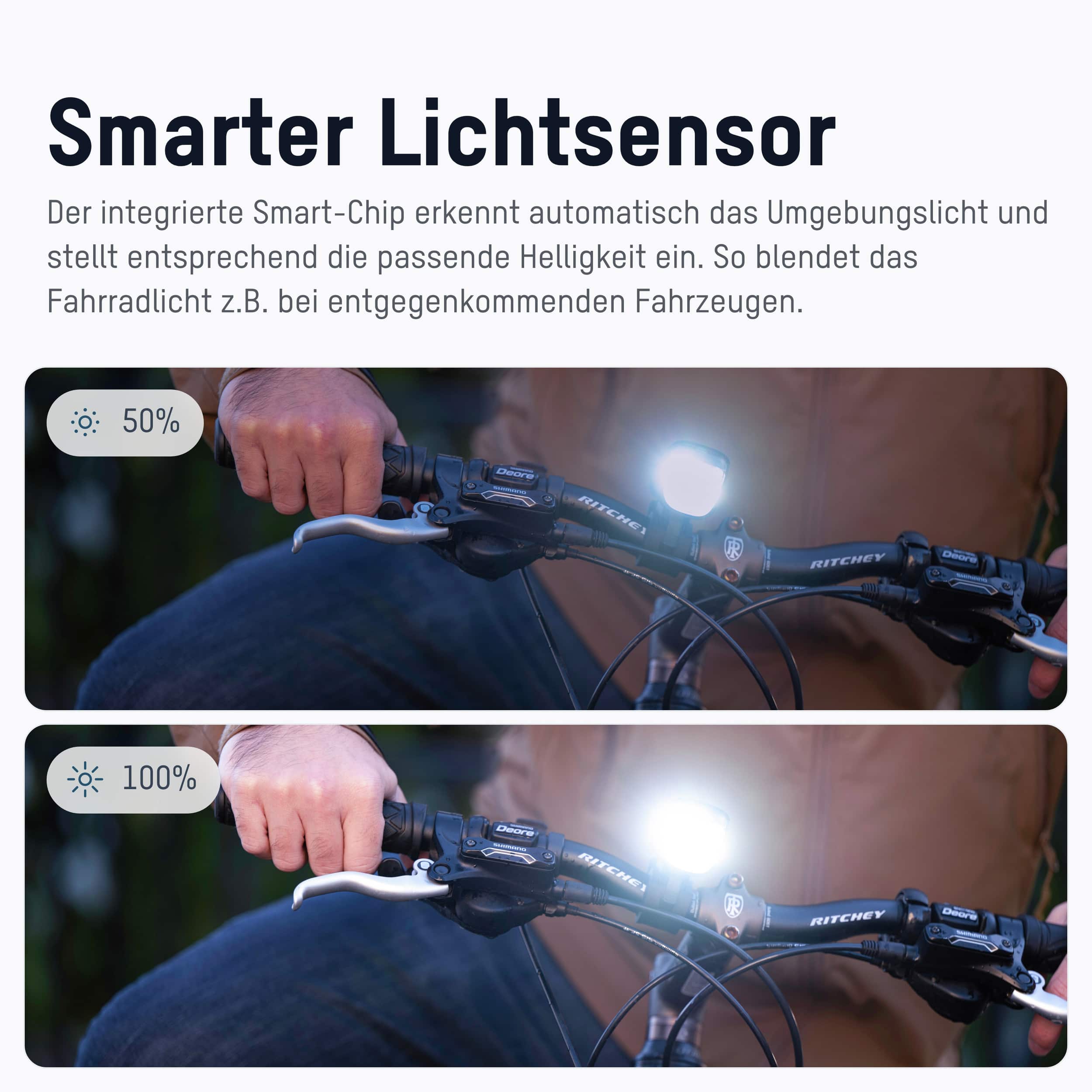 ANSMANN Fahrradlicht 1600-0524, 5 W, 2600mAh, wiederaufladbar