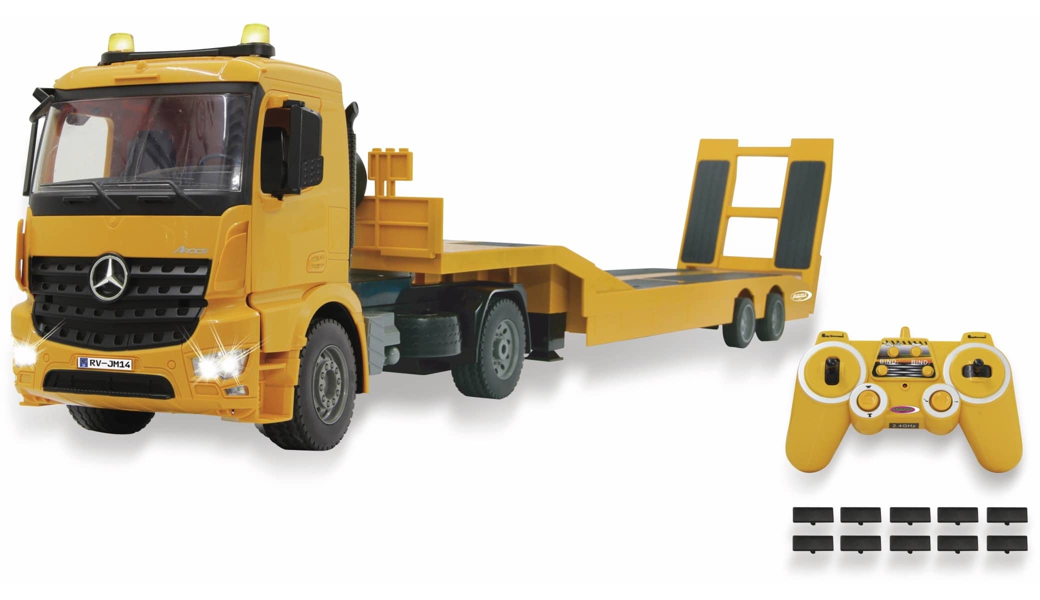 JAMARA 405107 Tieflader Mercedes-Benz Arocs1:20 2,4GHz