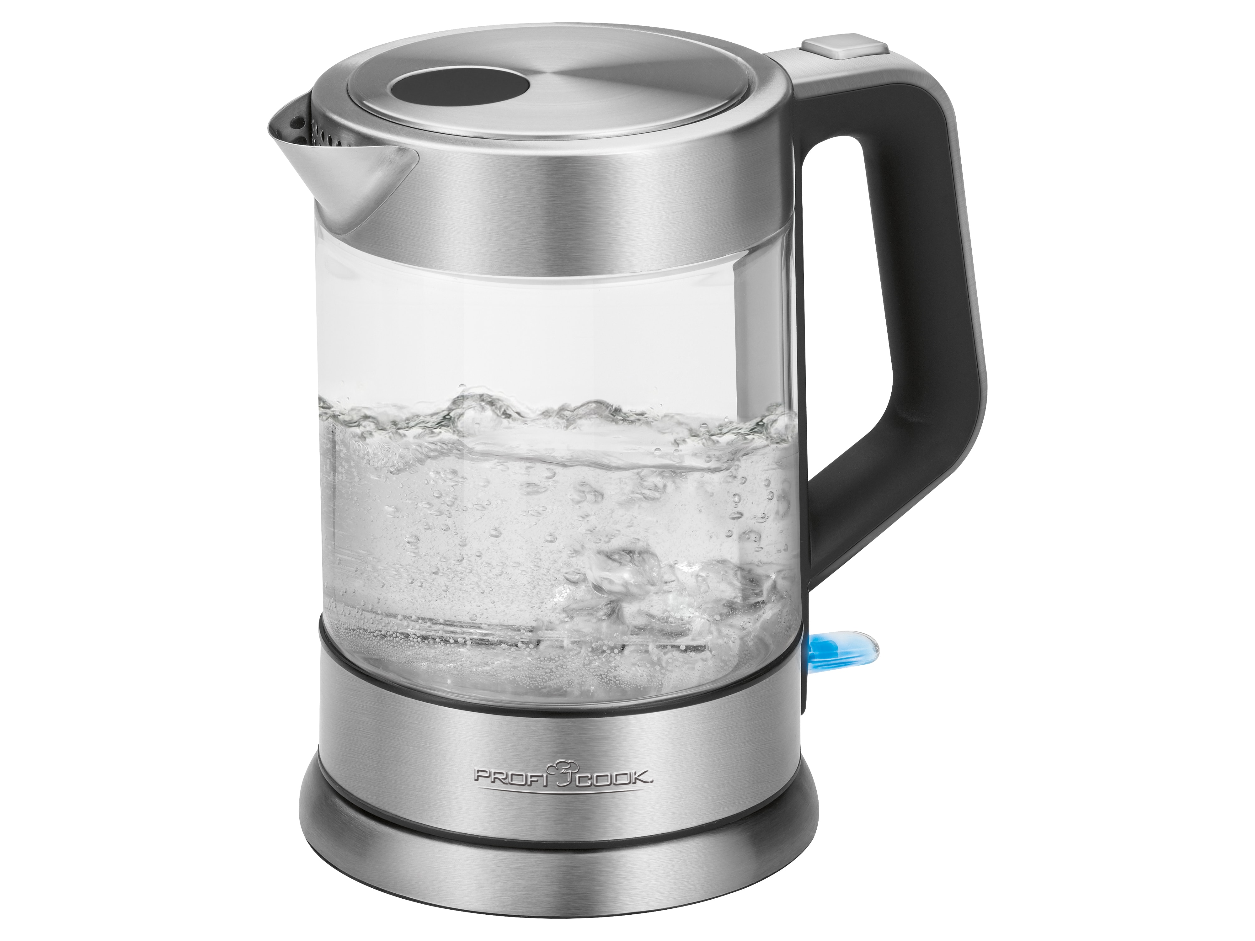 PROFI COOK Wasserkocher PC-WKS 1107 G, inox, 1,5 L, 2200 W, Glas