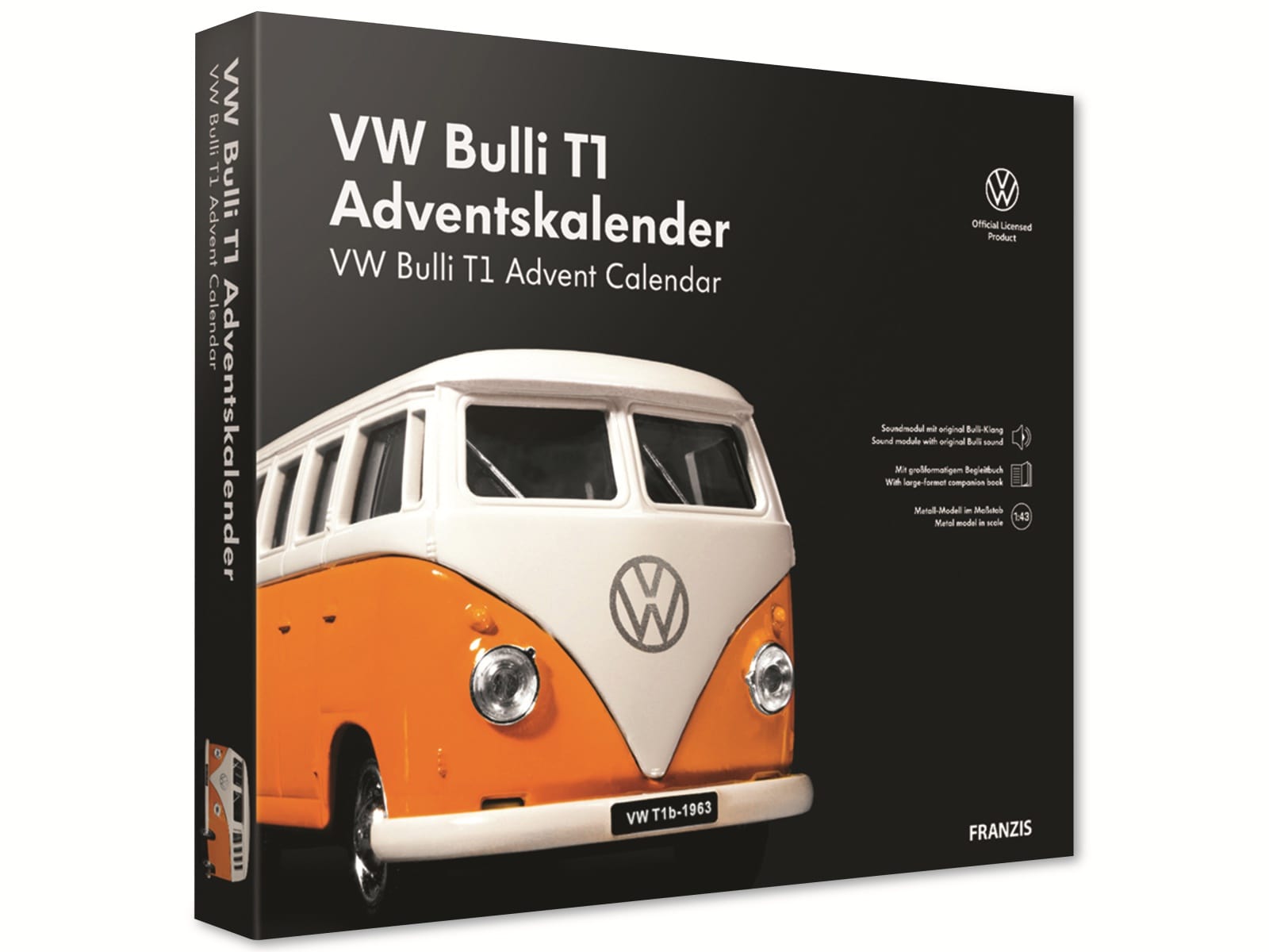 FRANZIS Adventskalender, 55134, VW Bulli T1 Adventskalender