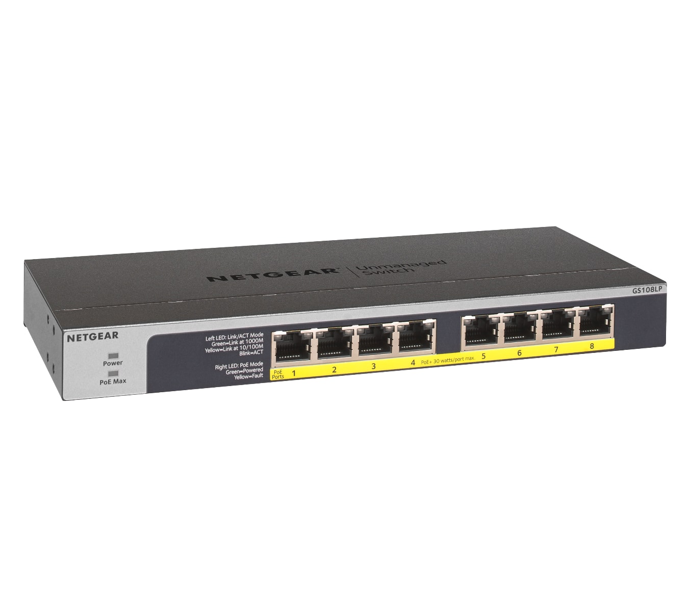 NETGEAR Switch 8x GE GS108LP-100EUS