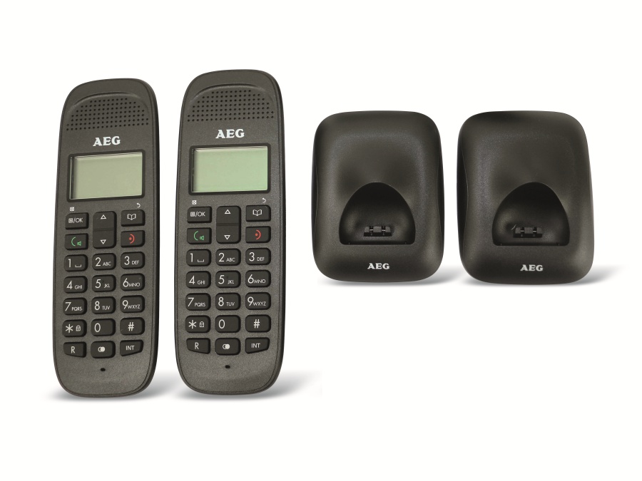 AEG DECT-Telefon VOXTEL D85 TWIN, 2 Mobilteile