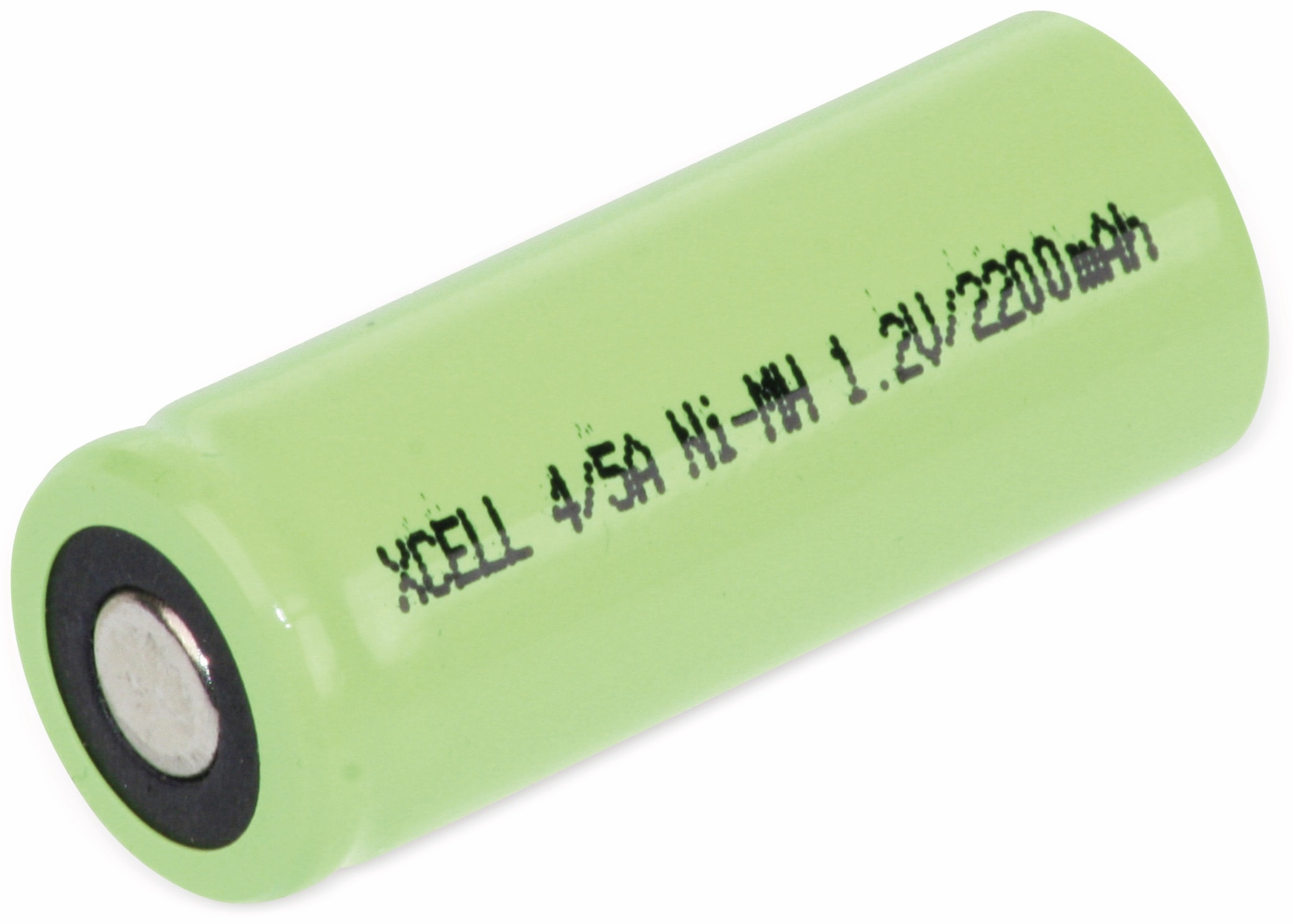 XCELL NiMH-Akku, Industriezelle, 4/5 A, Flat-Top, 43x17mm, 1,2V/2200mAh