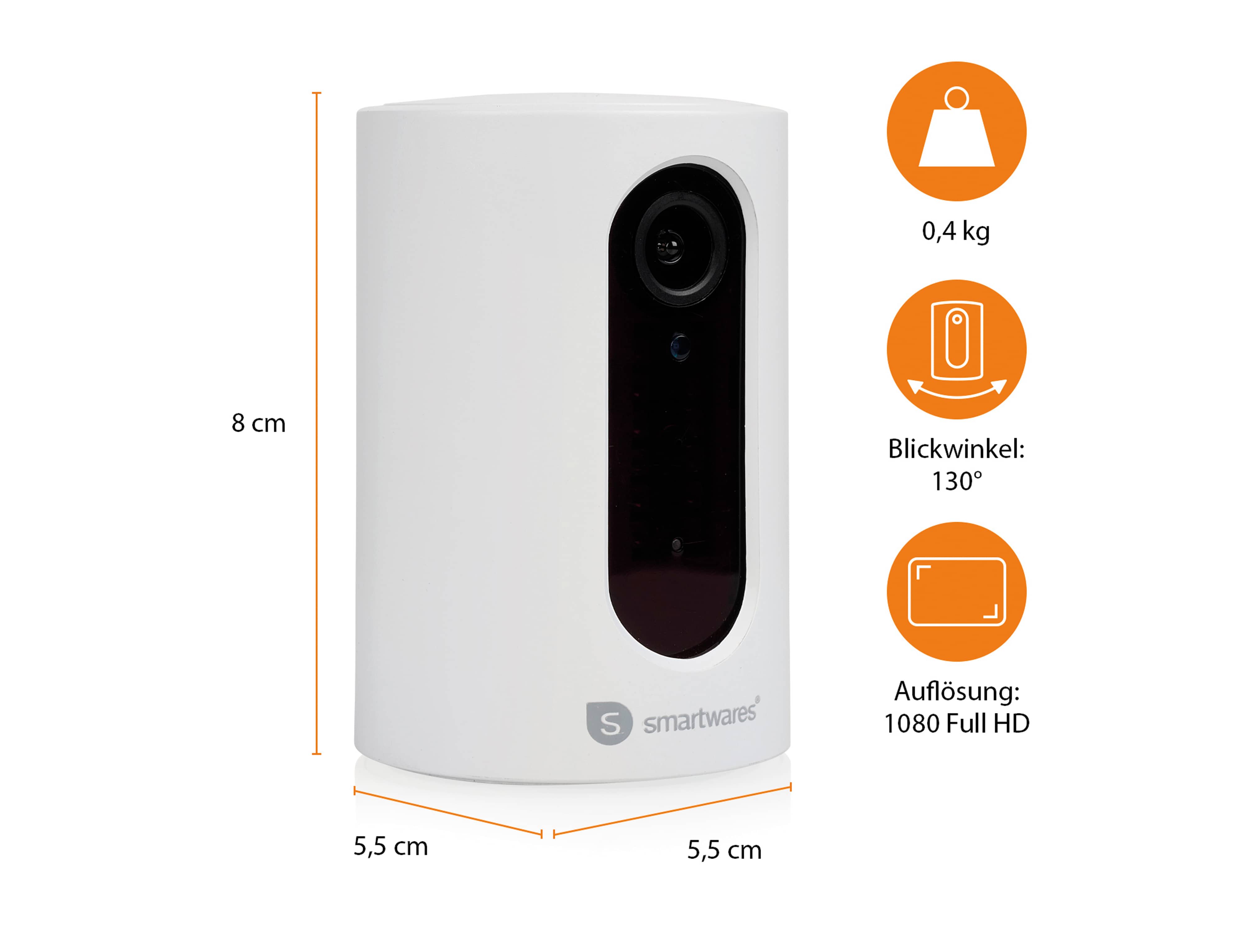 SMARTWARES Überwachungskamera Privacy CIP-37350, Innenbereich