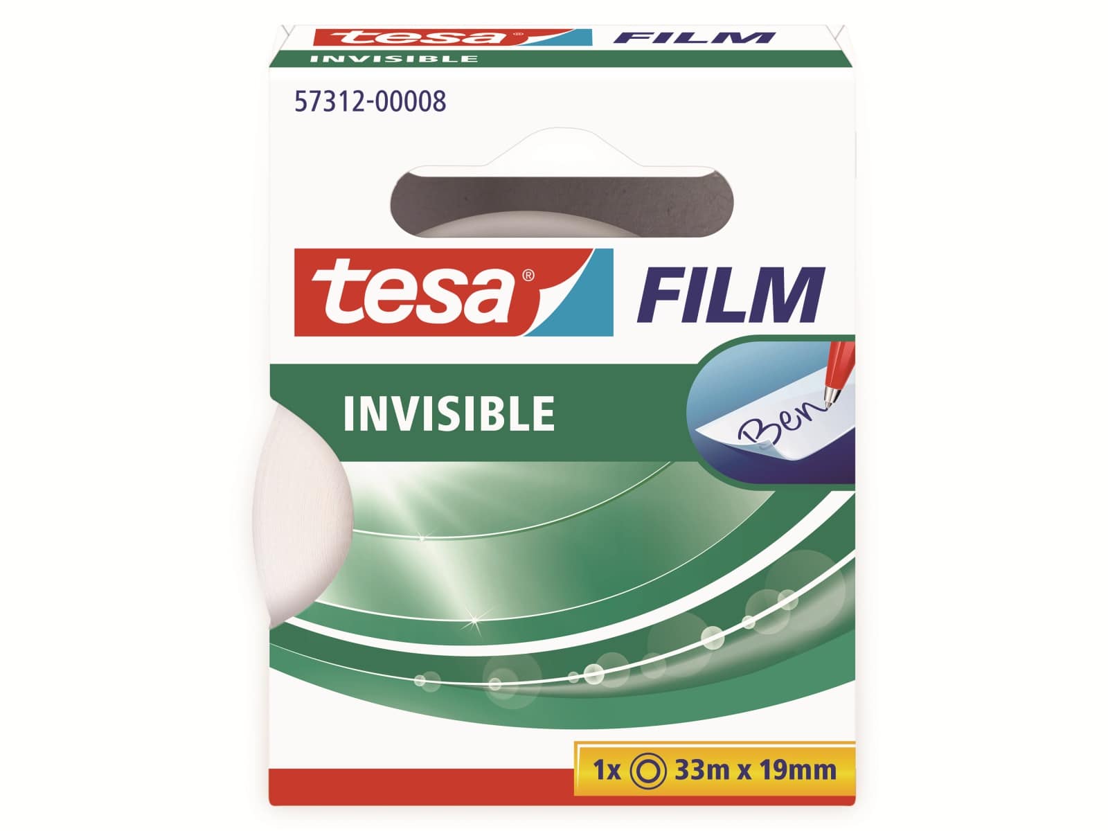 TESA film® invisible, 1 Rolle, 33m:19mm, 57312-00008-02