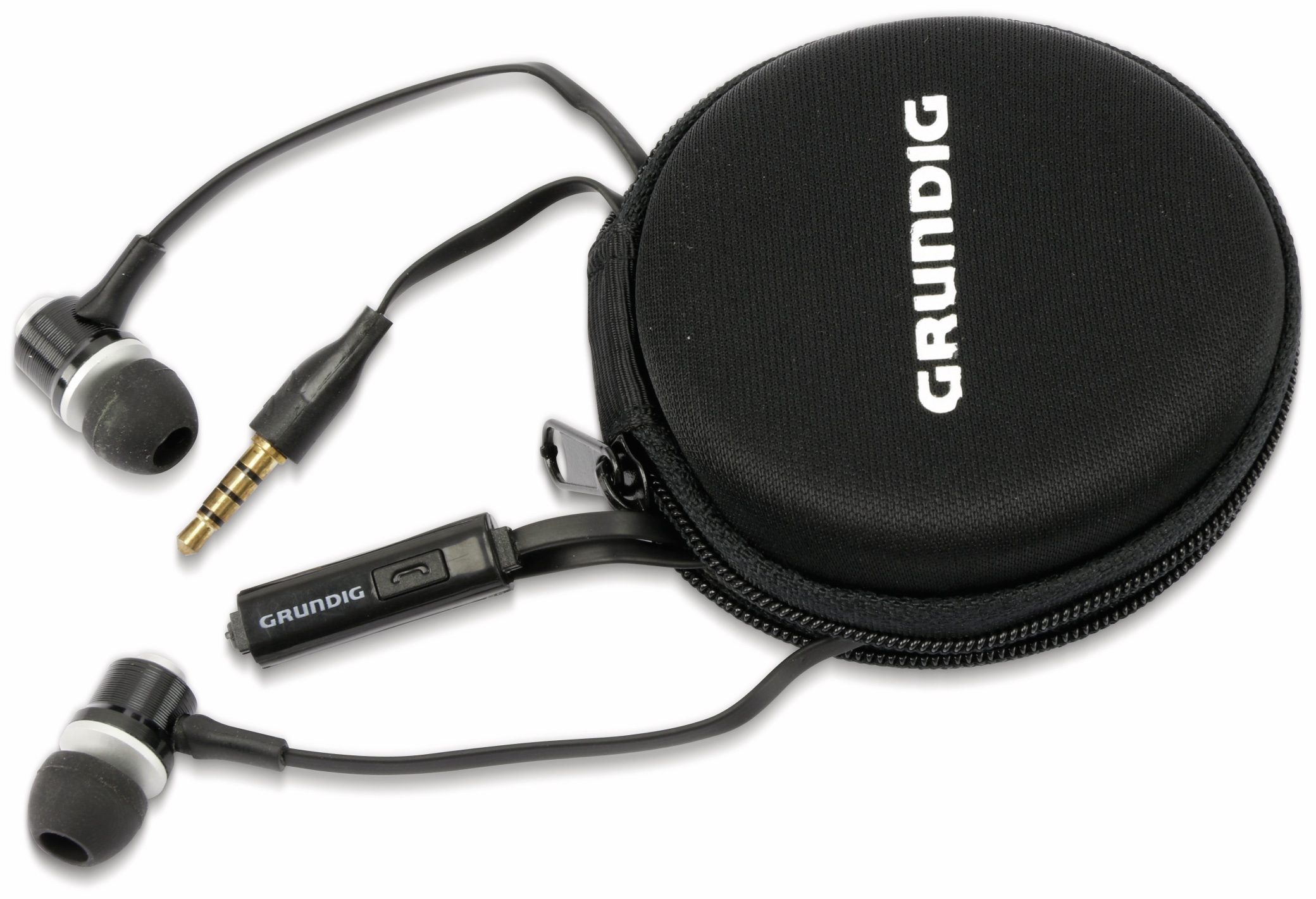 GRUNDIG In-Ear Headset mit Flachkabel 86351, schwarz