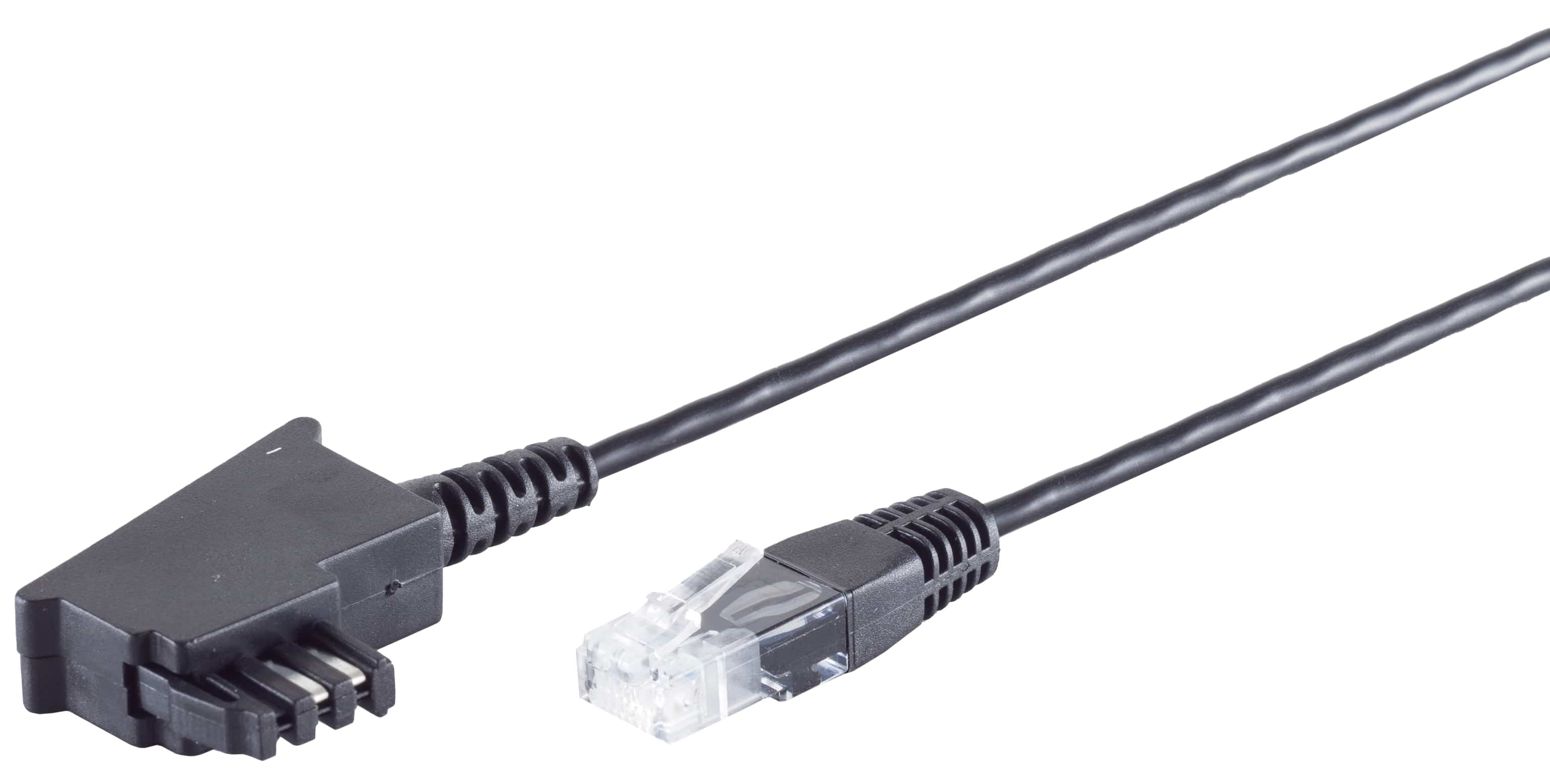 S-IMPULS TAE-F Adapterkabel RJ-45 8/2 schwarz 3m