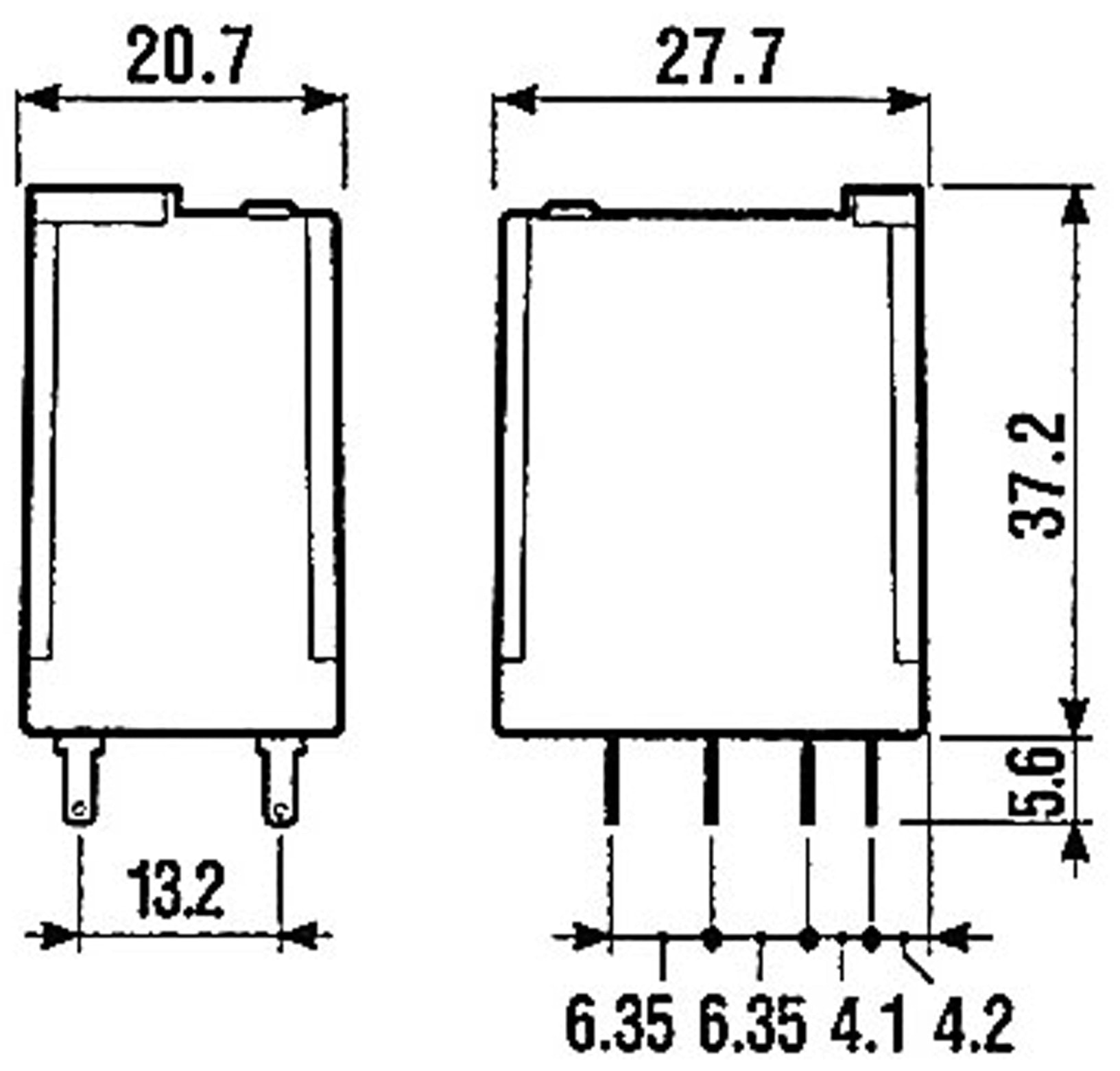 FINDER Relais F 55.32, 230V~, 2xUM, 10A