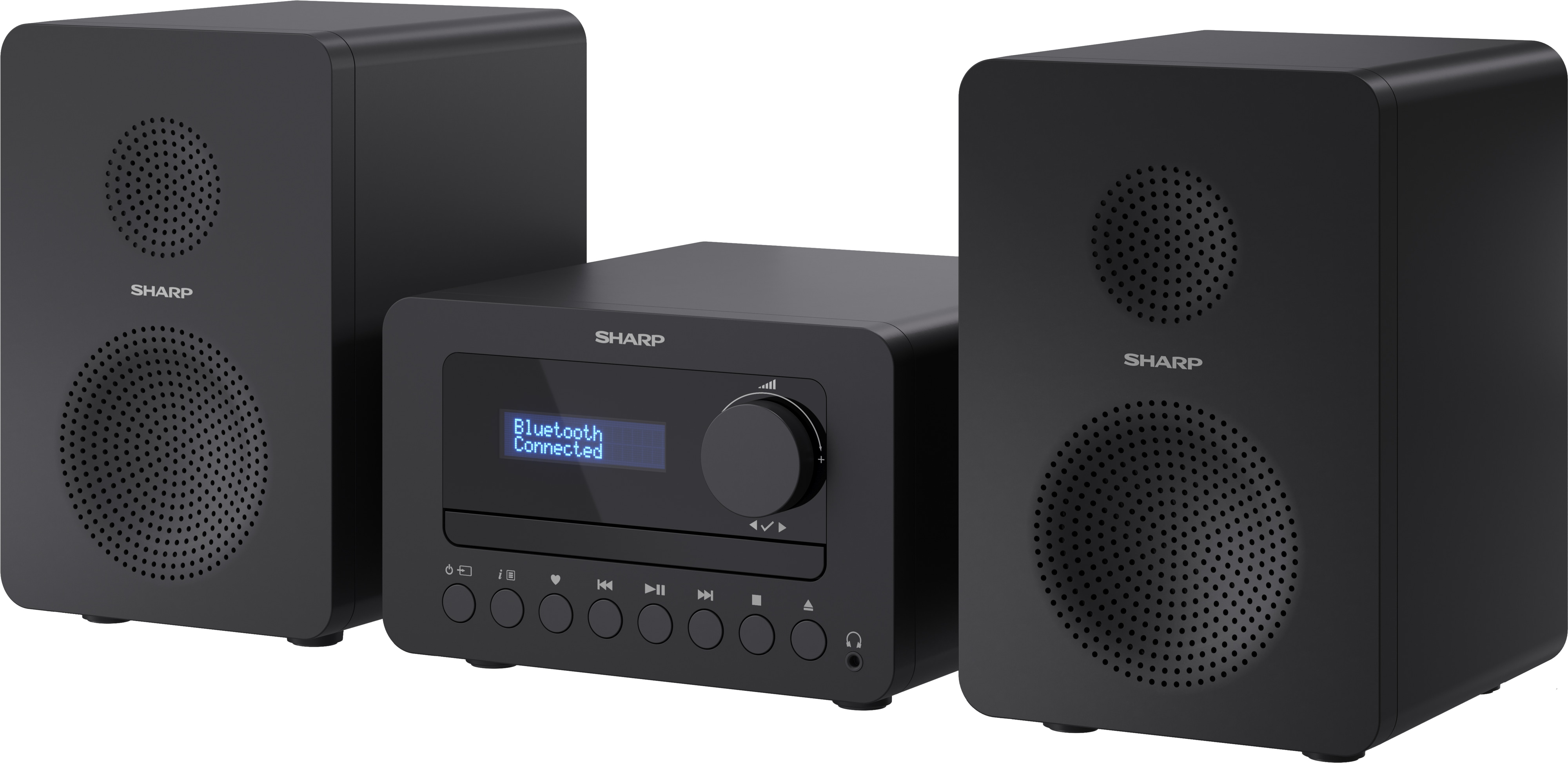 SHARP HiFi-Anlage XL-B520D, schwarz, DAB+, Bluetooth, MP3, CD-Laufwerk