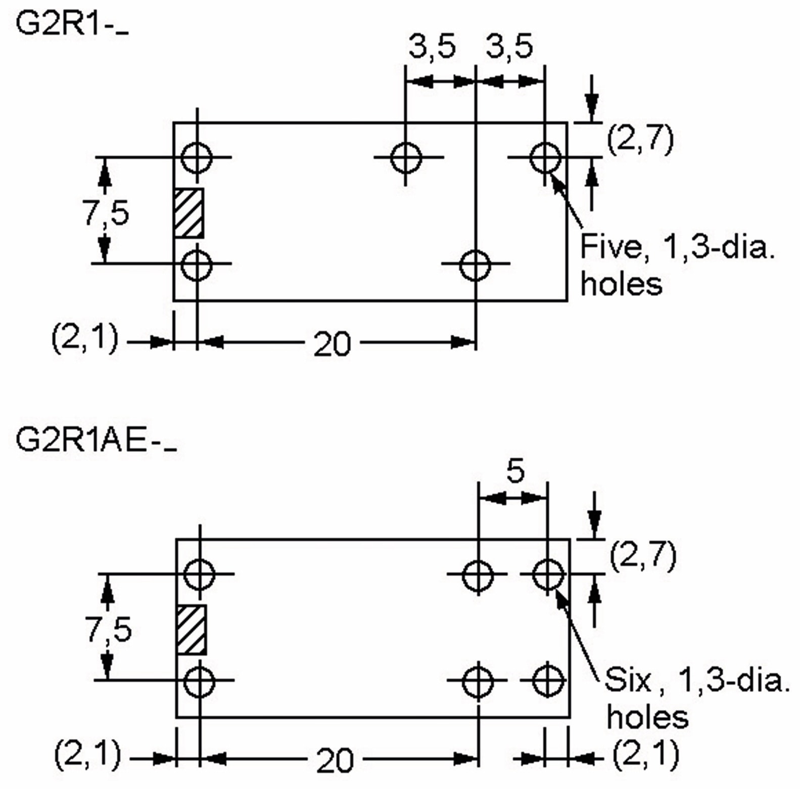 OMRON Relais G2R2E-24, print, 2xUM, 24 V-, 5 A