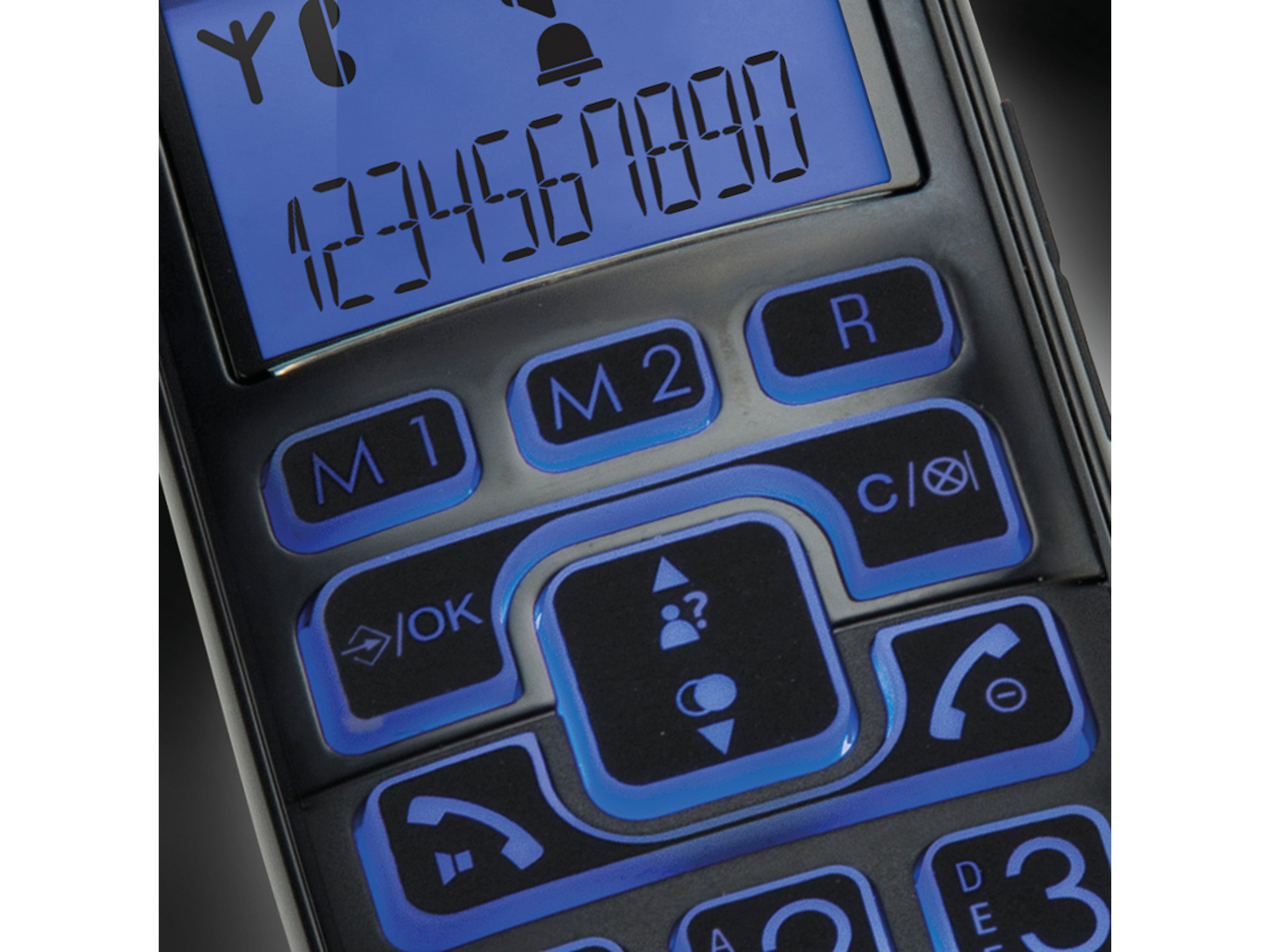 PROFOON DECT-Telefon PDX-2808, mit großen Tasten, schwarz