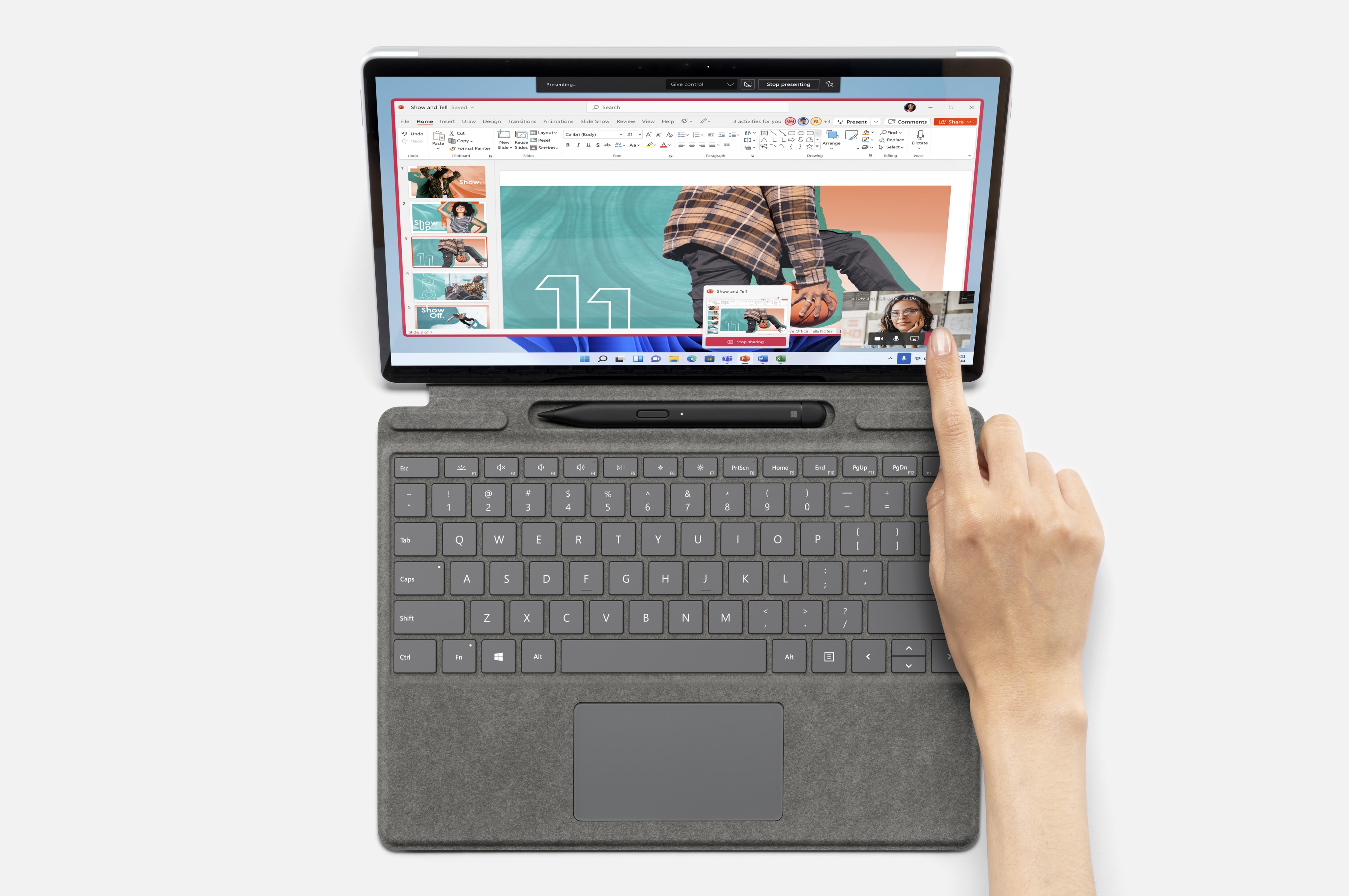 MICROSOFT Surface Pro 8, 256 GB, 13", Platinum, i7, Win11Pro
