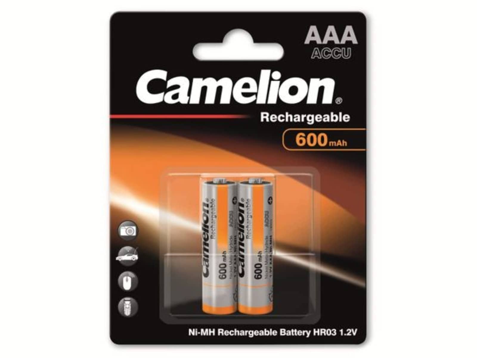 CAMELION NiMH-Micro-Akku 600 mAh, 2 Stück