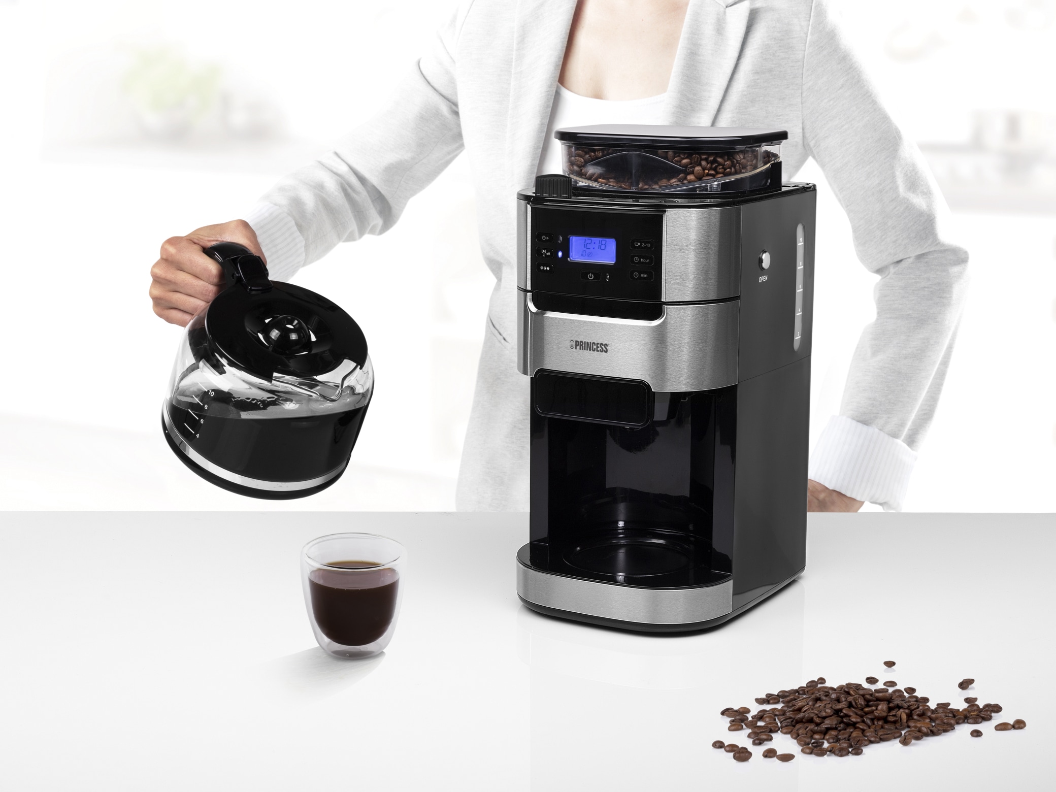 PRINCESS Kaffeemaschine Roma, 1,5 L, 1050 W