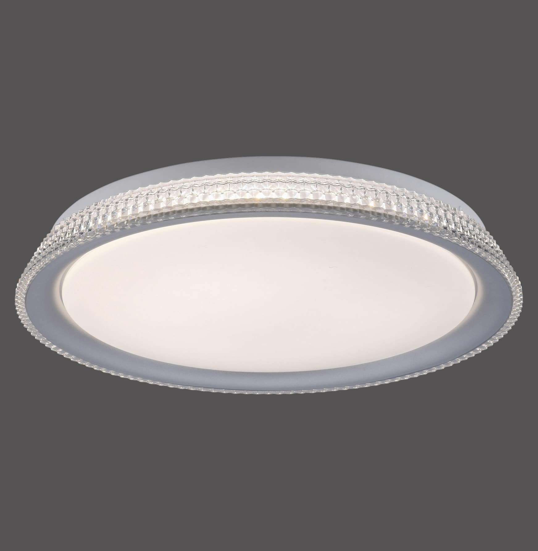 JUST LIGHT LED-Deckenleuchte 14358-21 silberfarbig, 18,8W, 2450lm, 3000K