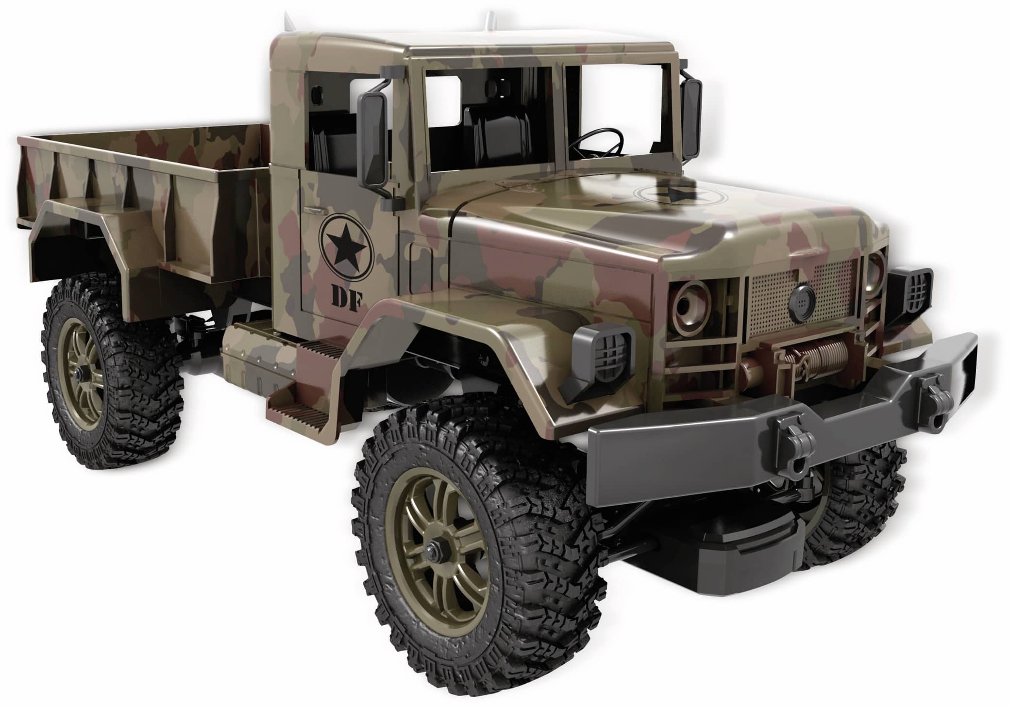 df models M1 Military Truck, 100 % RTR, 1:12 Scale