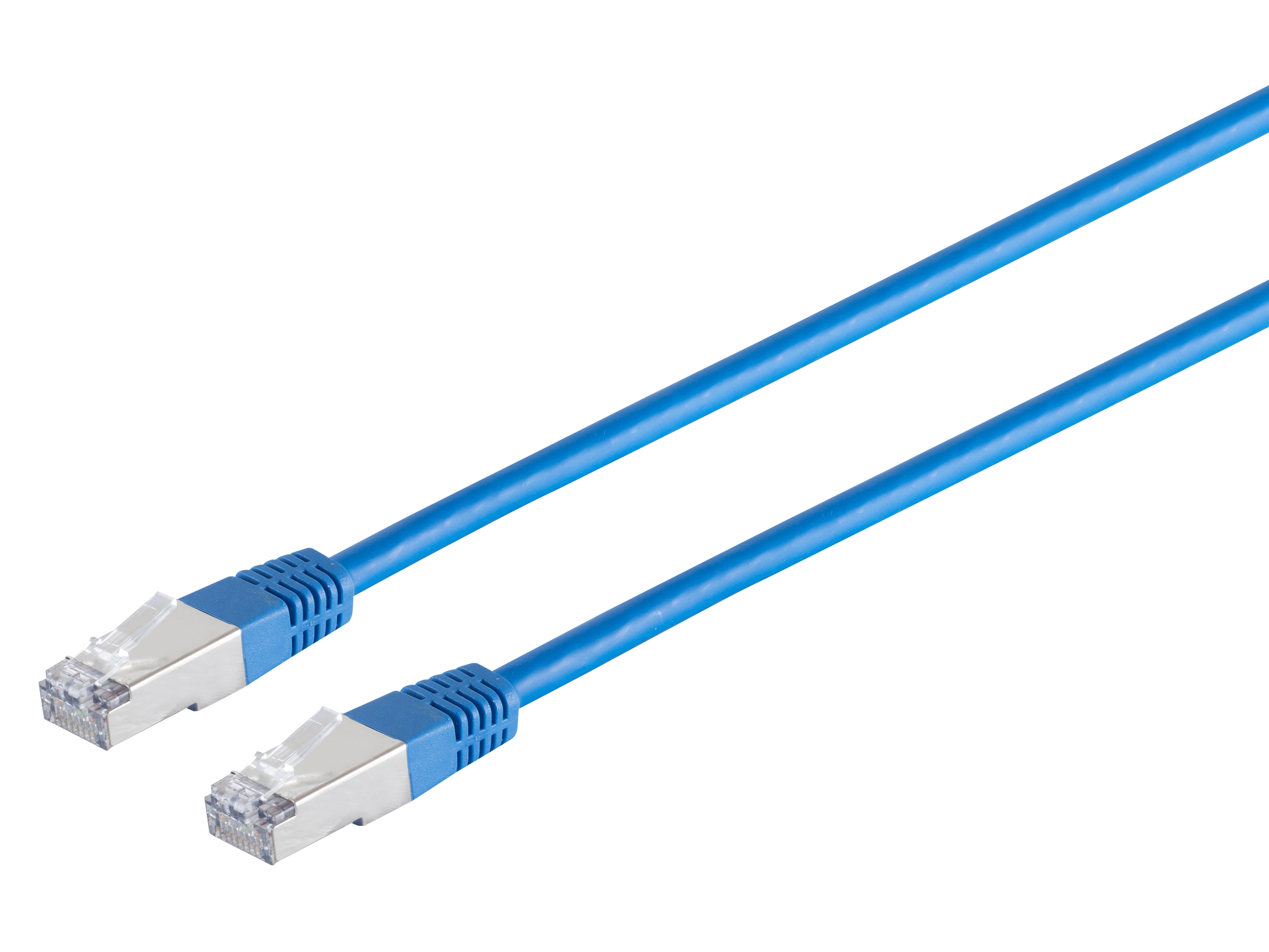 S-IMPULS RJ45 Patchkabel mit CAT.7 Rohkabel PIMF blau 1,5m