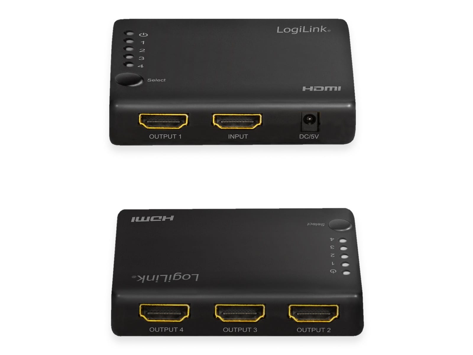 LOGILINK HDMI-Splitter HD0036, 1x4-Port, 4K/30 Hz, schlank