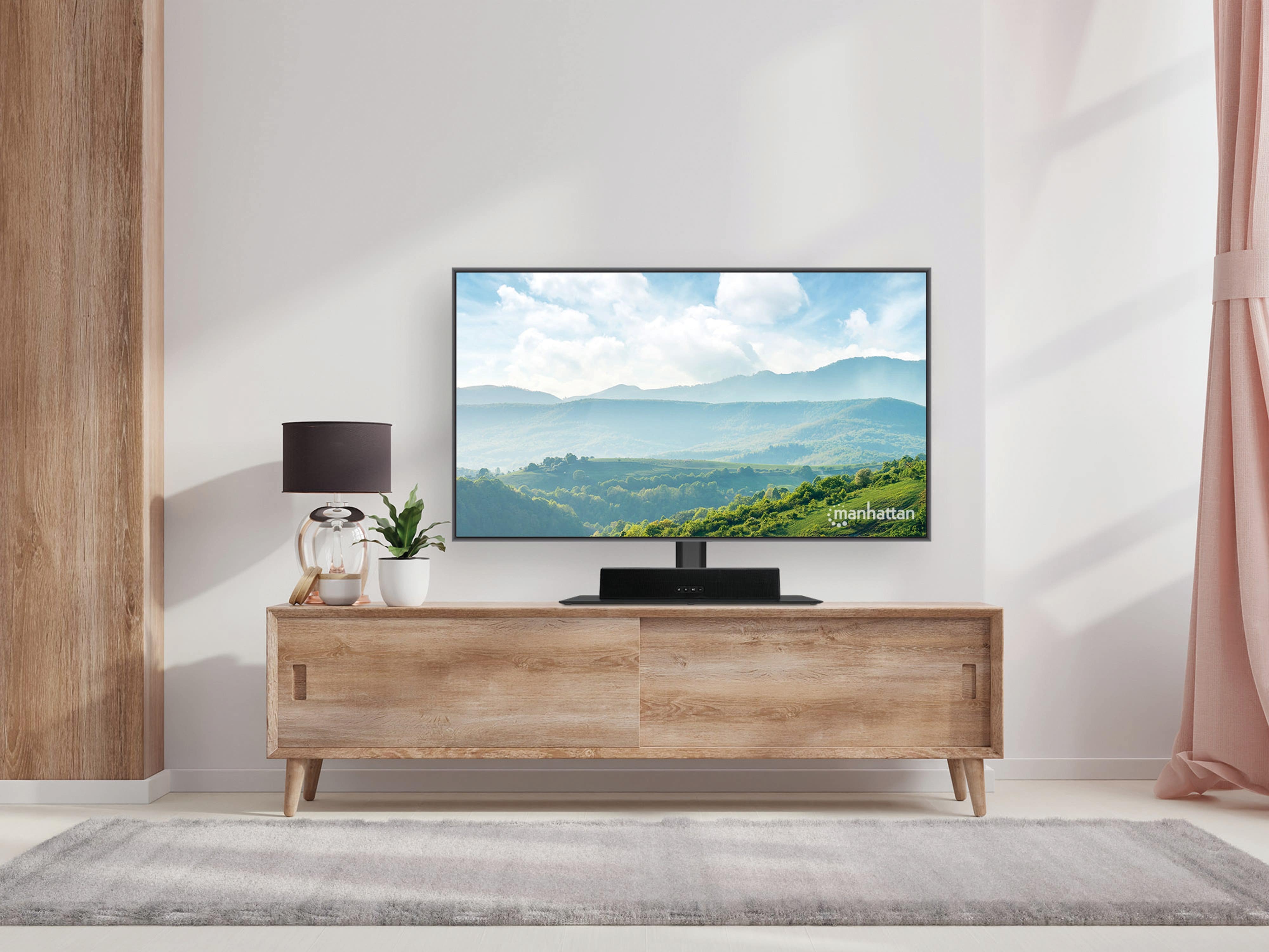 MANHATTAN TV-Ständer für Monitore von 32" bis 65" höhenverstellbar, bis zu 45 kg