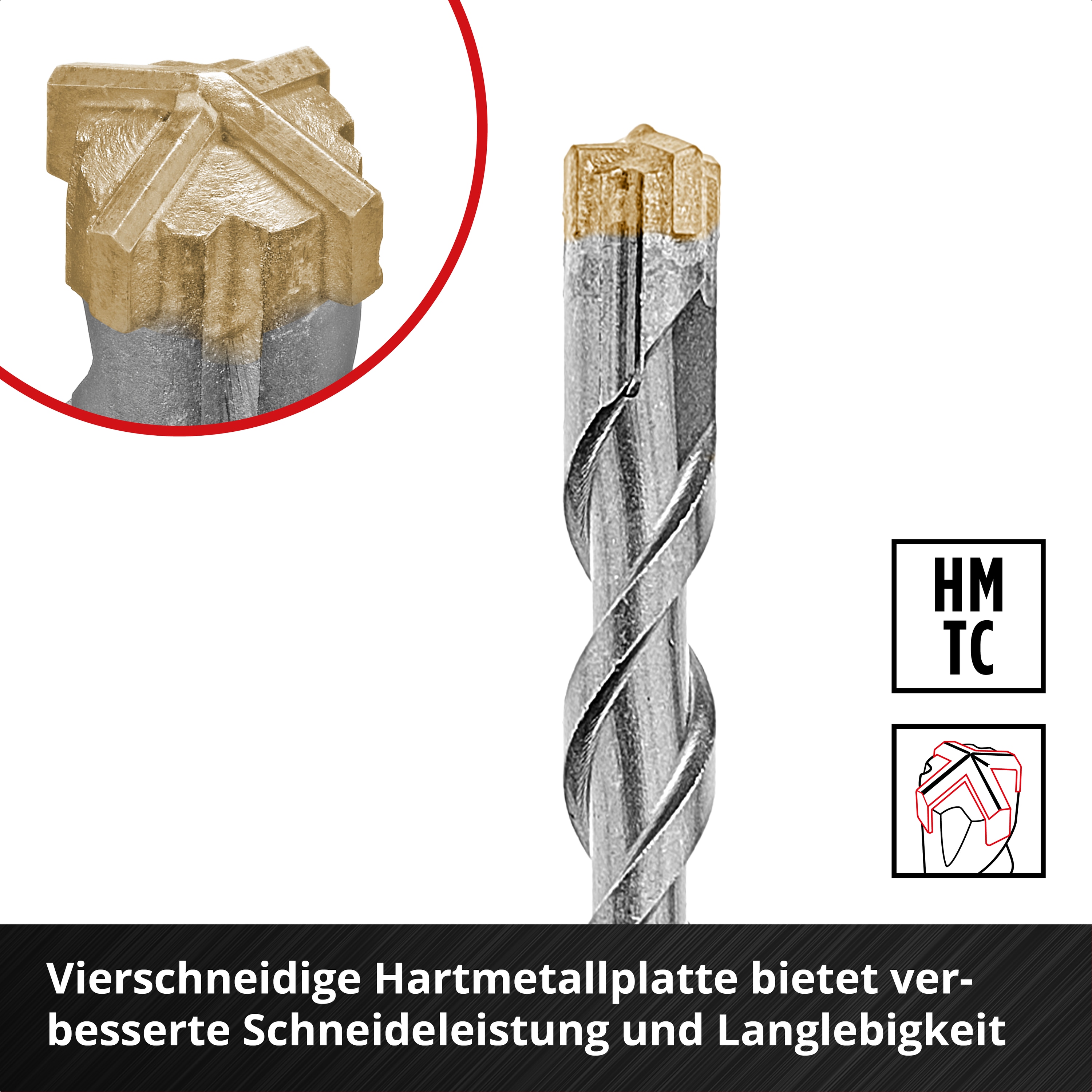 KWB SDS-Plus Hammerbohrer-Set, 268492, 110 mm + 160 mm, 4-teilig