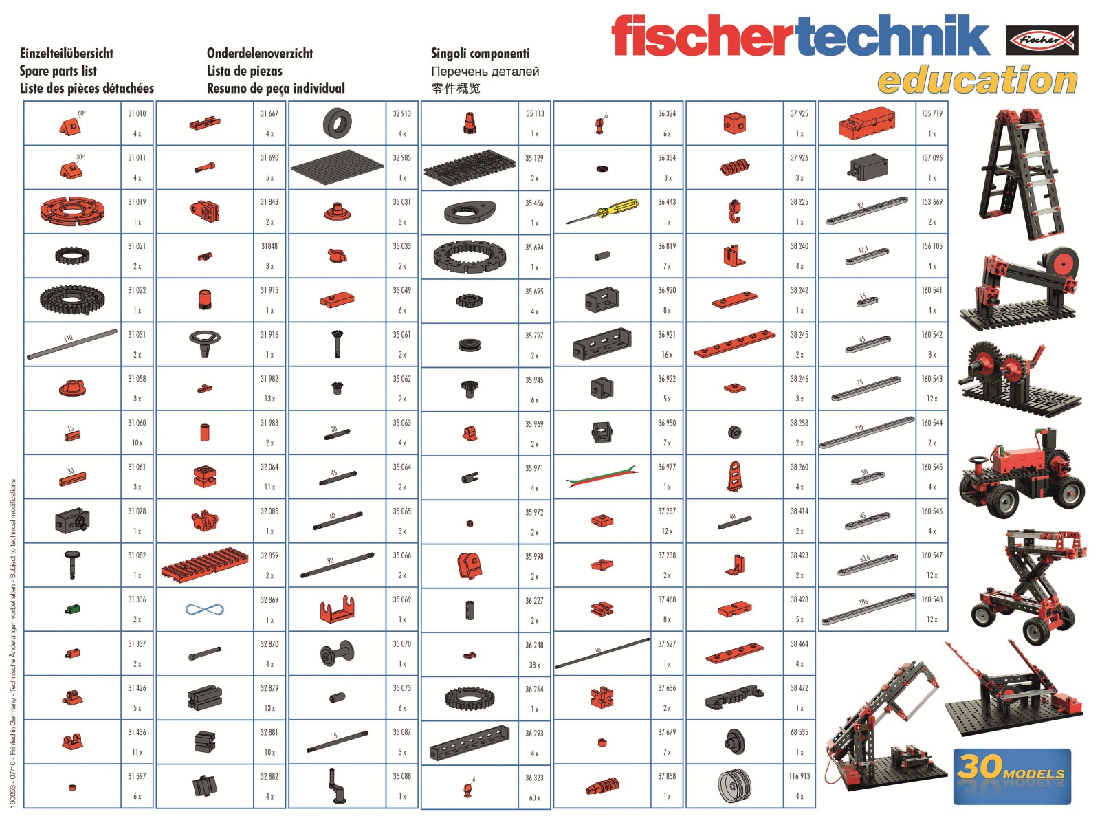 FISCHERTECHNIK Education, 538423, Mechanics (2.0)